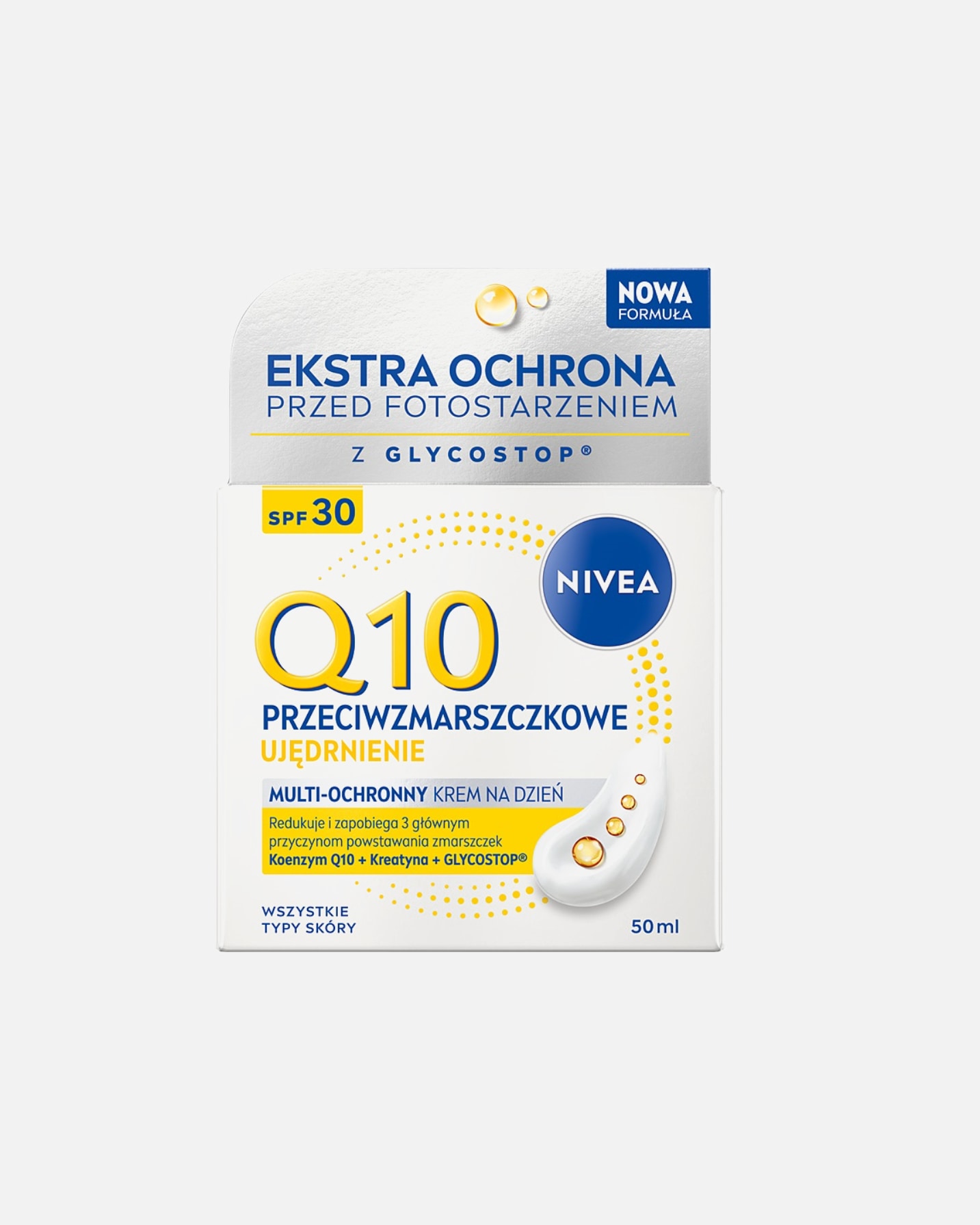 Krem do twarzy dla Kobieta NIVEA Q10 Przeciwzmarszczkowe Ujędrnienie 50 ml
