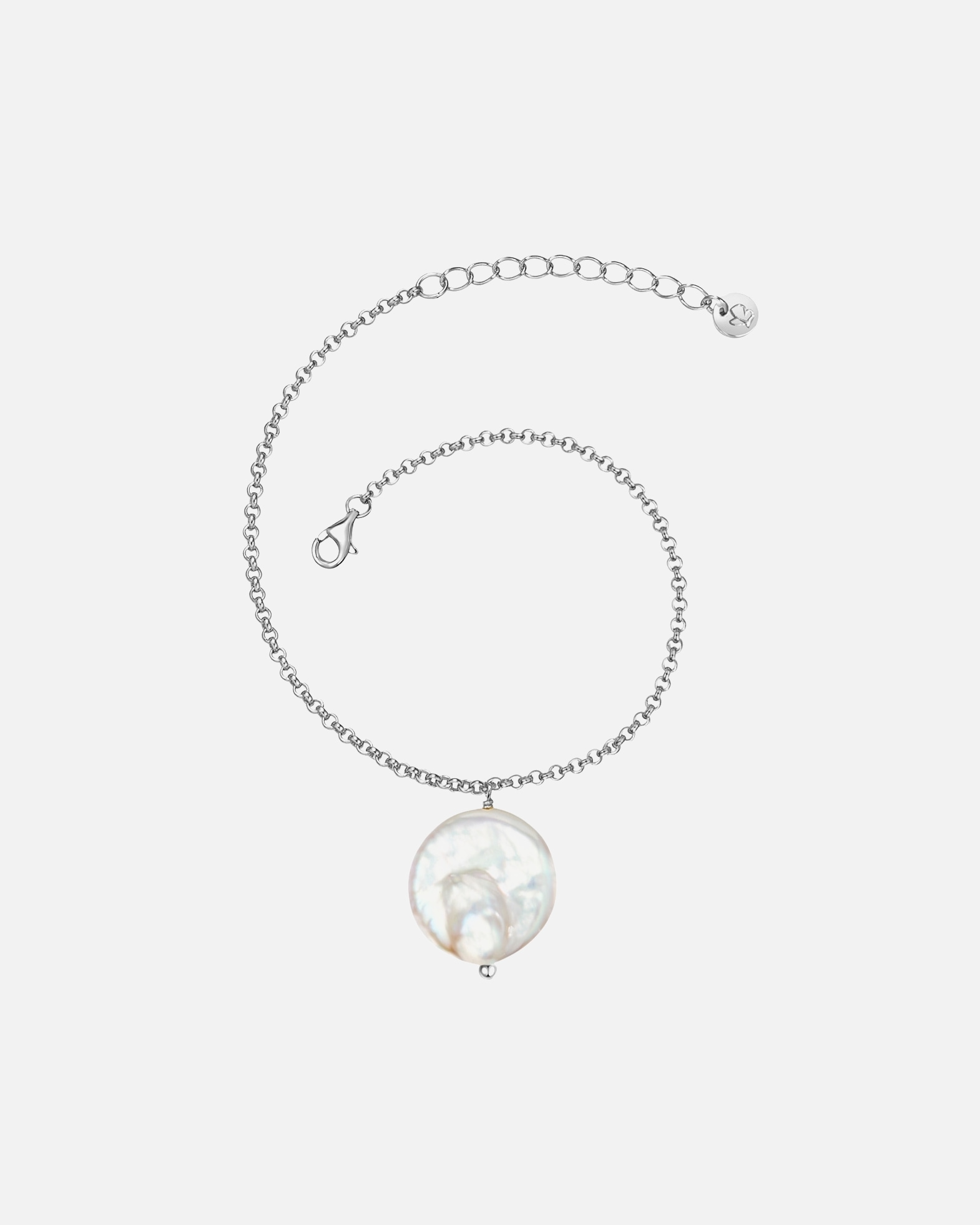 Bransoletka dla Kobieta Srebrna bransoleta srebro wysokiej próby Perła hodowlana słodkowodna srebrny 17,0 cm Basislänge + 3,0 cm Verlängerung