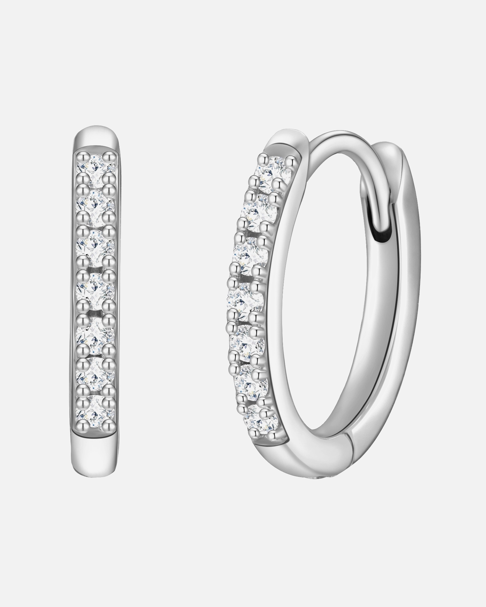 Obrączki dla Kobieta Glanzstücke München Kolczyki z Srebro wysokiej próby w Srebrny 14,8 mm