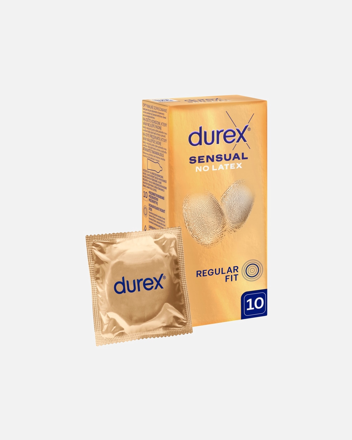 Prezerwatywa dla Mężczyzna Durex Sensual No Latex 10 szt
