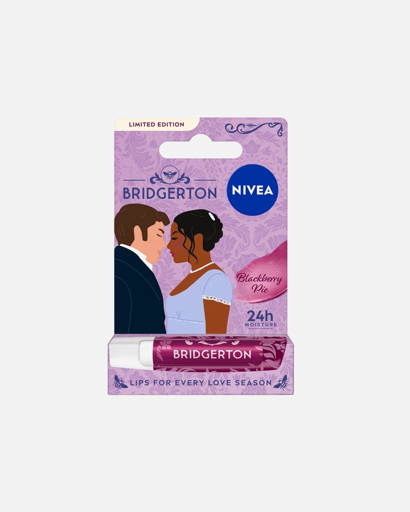 Pomadka do ust dla Kobieta NIVEA Bridgerton Edition Kate&Anthony Blackberry Pie