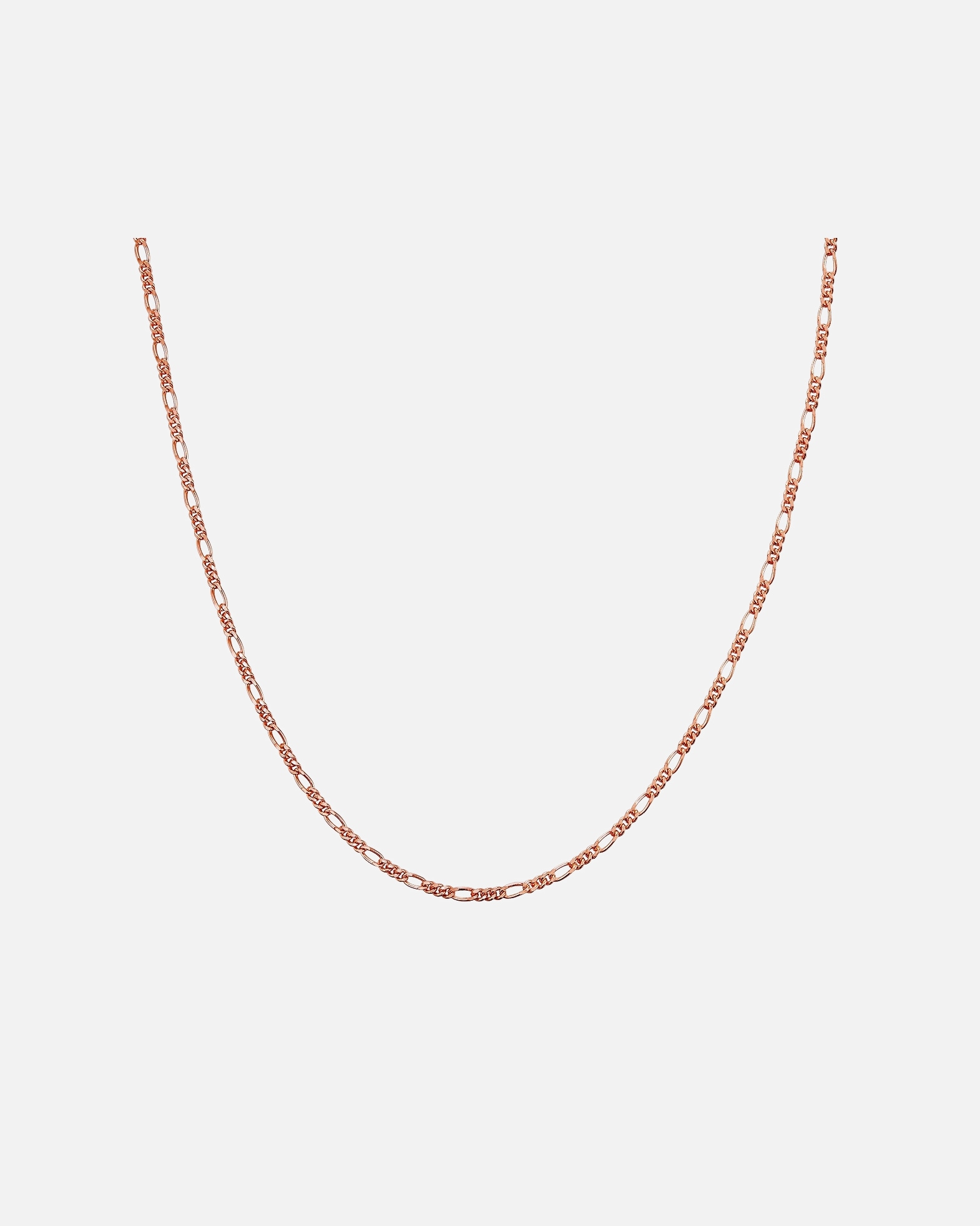 Naszyjnik dla Kobieta Naszyjnik srebrny srebro wysokiej próby różowe złoto 50 cm