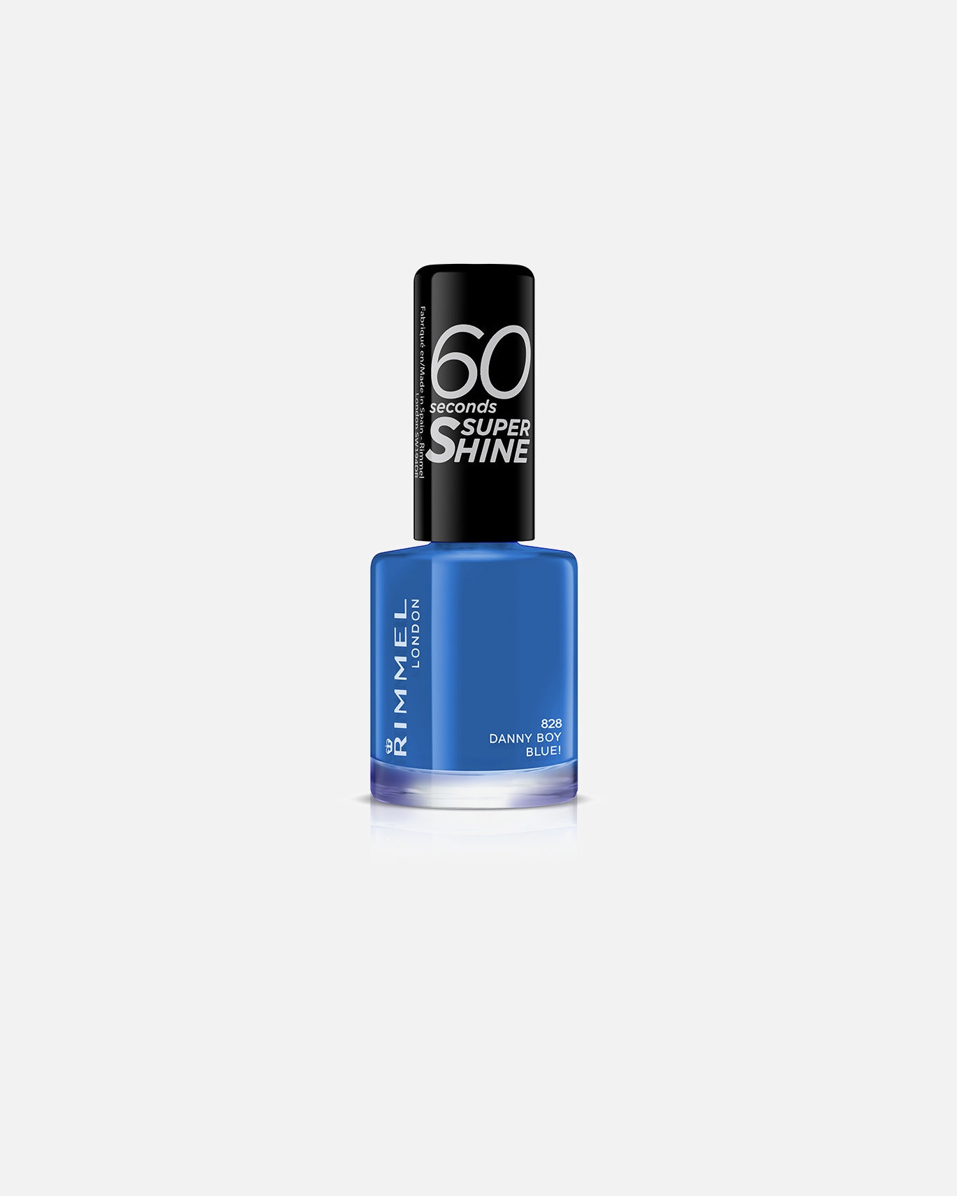 Lakier do paznokci dla Unisex Rimmel London Lakier do paznokci 60 SECONDS SUPER SHINE 828-Danny Boy Blue