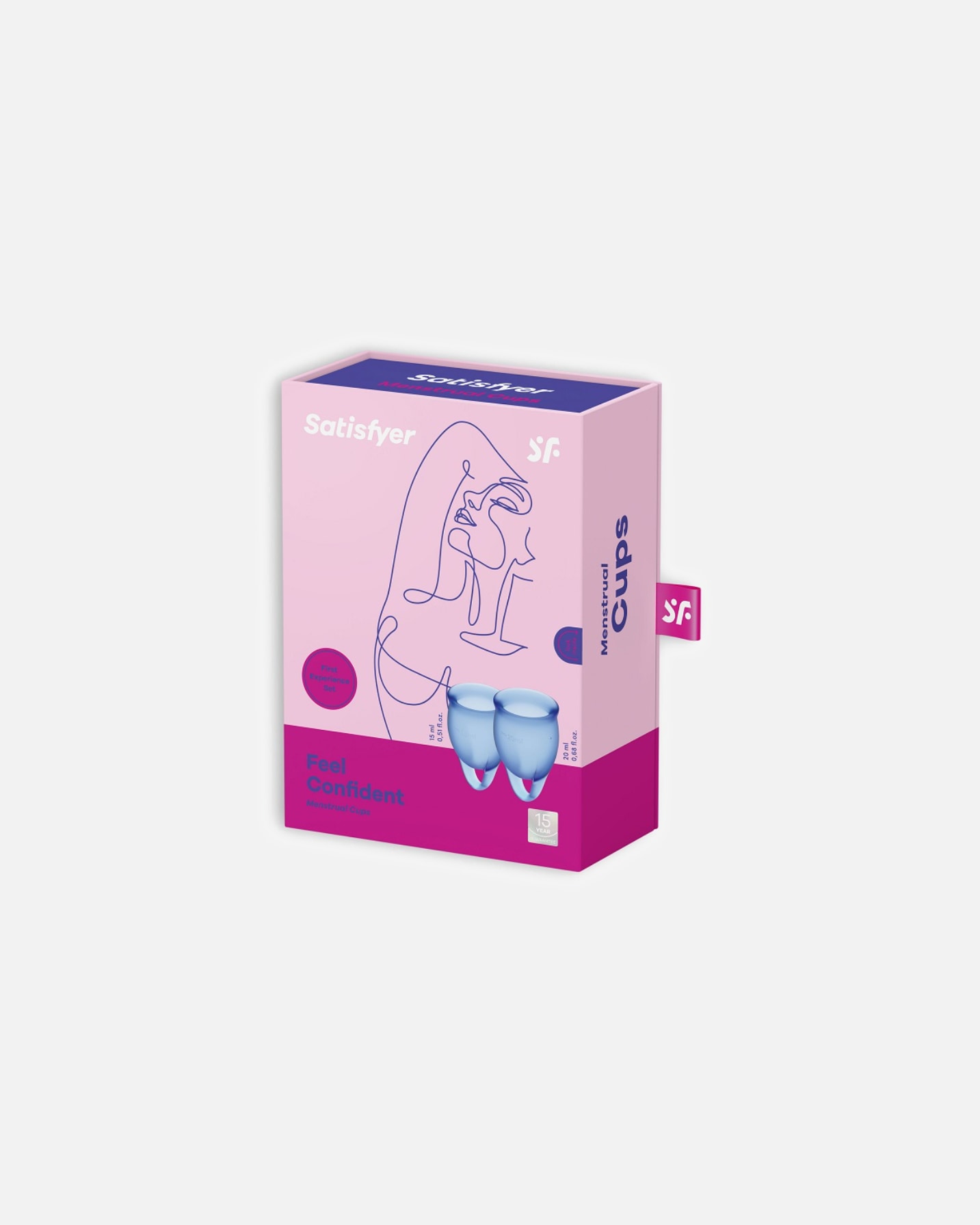 Zestaw do pielęgnacji ciała dla Kobieta Satisfyer Feel Confident Menstrual Cup 2 szt