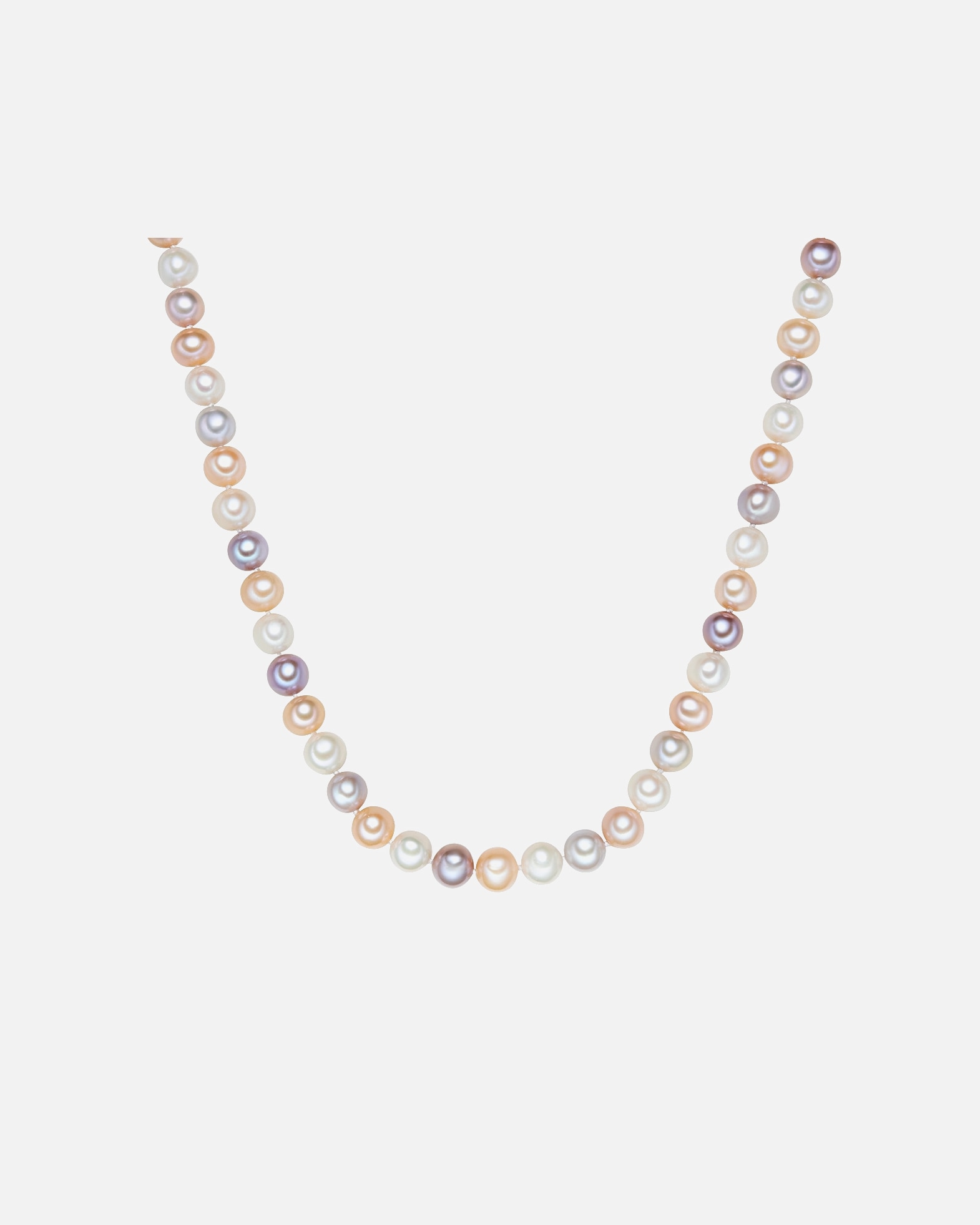 Naszyjnik dla Kobieta Valero Pearls Naszyjnik z pereł srebro wysokiej próby Perła hodowlana słodkowodna srebrny 45,0 cm