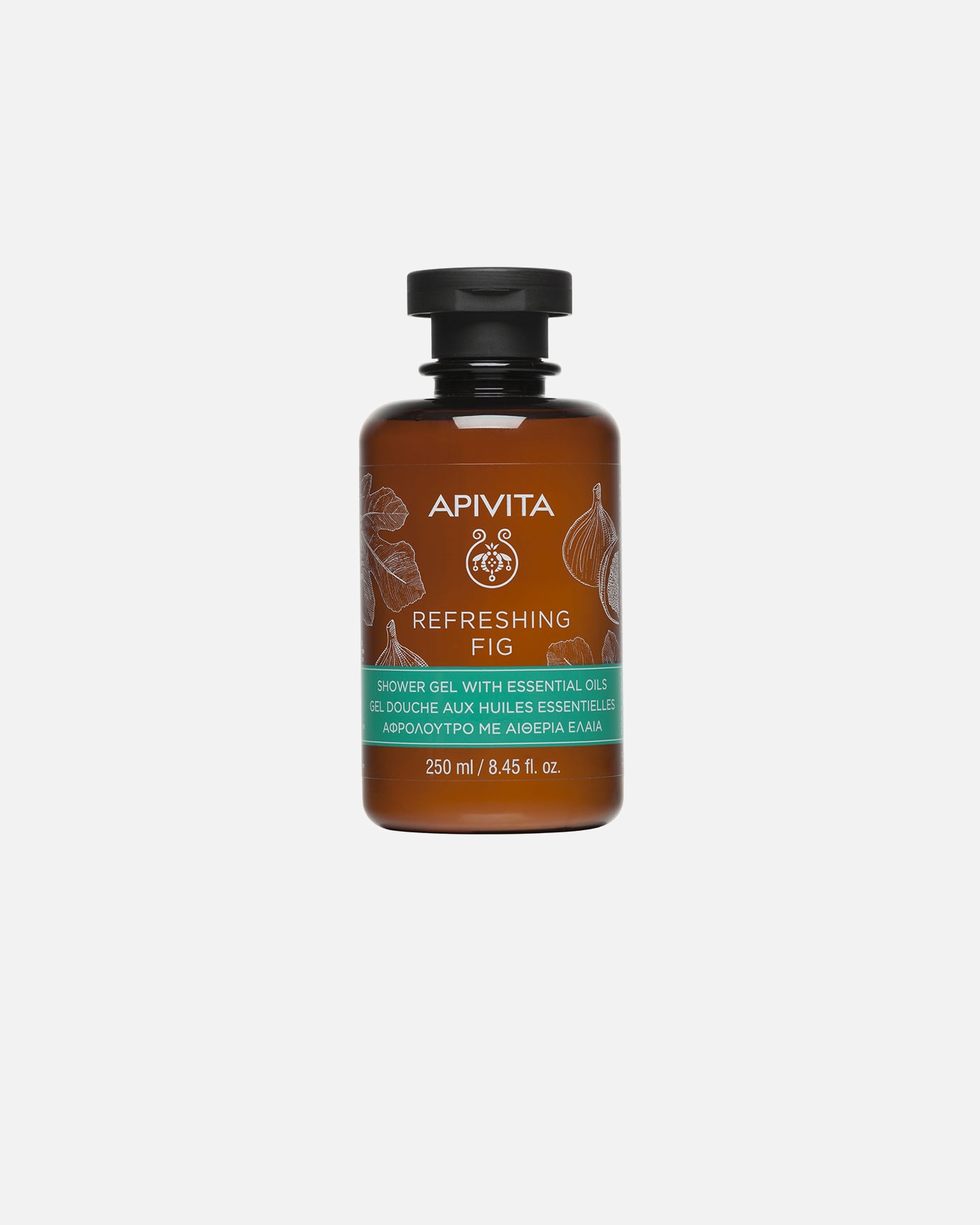Żel pod prysznic dla Unisex Apivita Refreshing Fig 250 ml