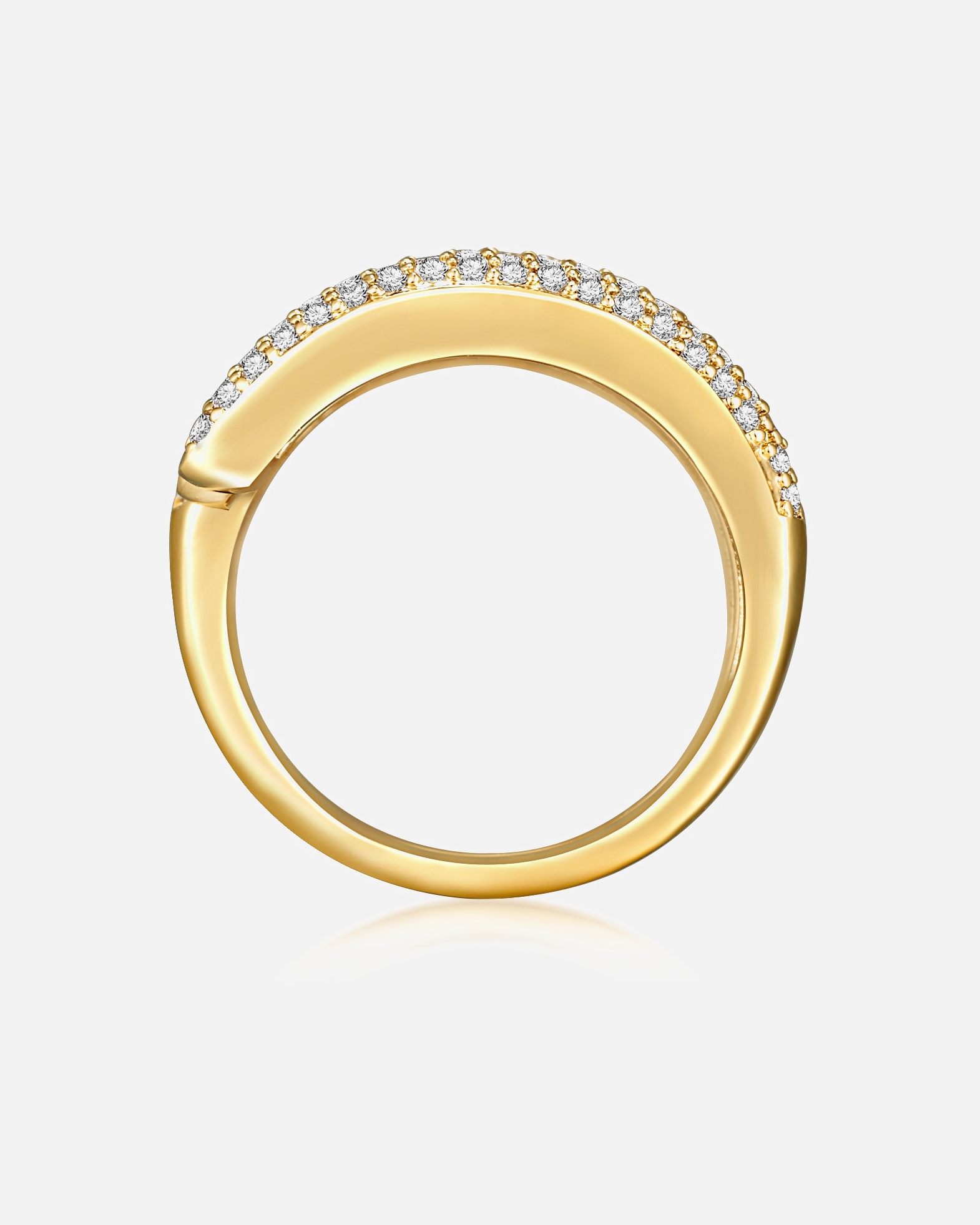 Pierścionek dla Kobieta Lulu & Jane Pierścionek modowy Mosiadz Cyrkonia 56