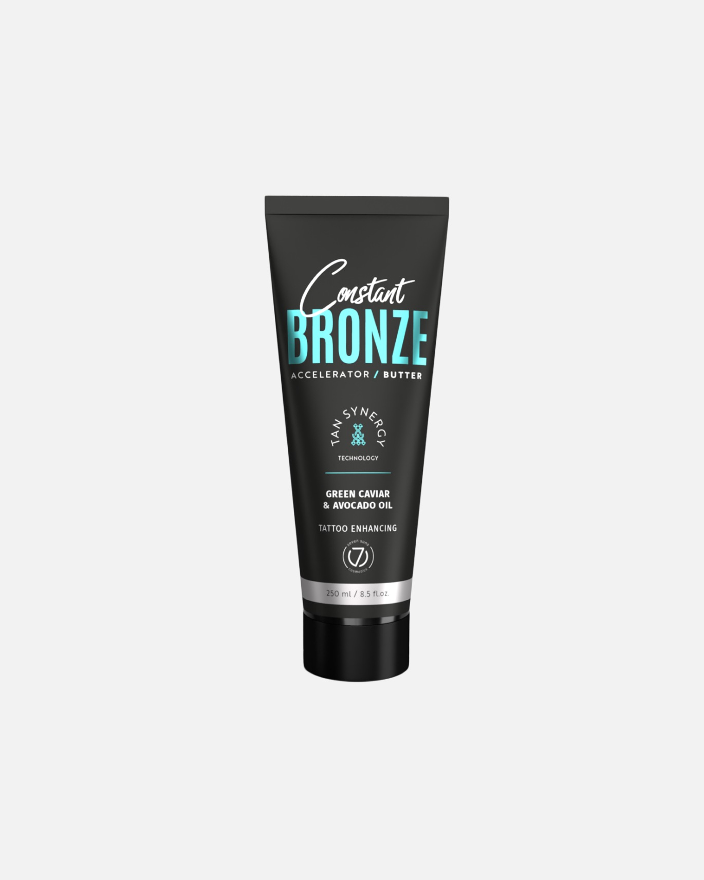 Samoopalacz dla Unisex 7suns Default Brand Line Masło przyspieszające opalanie z zielonym kawiorem i ochroną tatuaży 250 ml