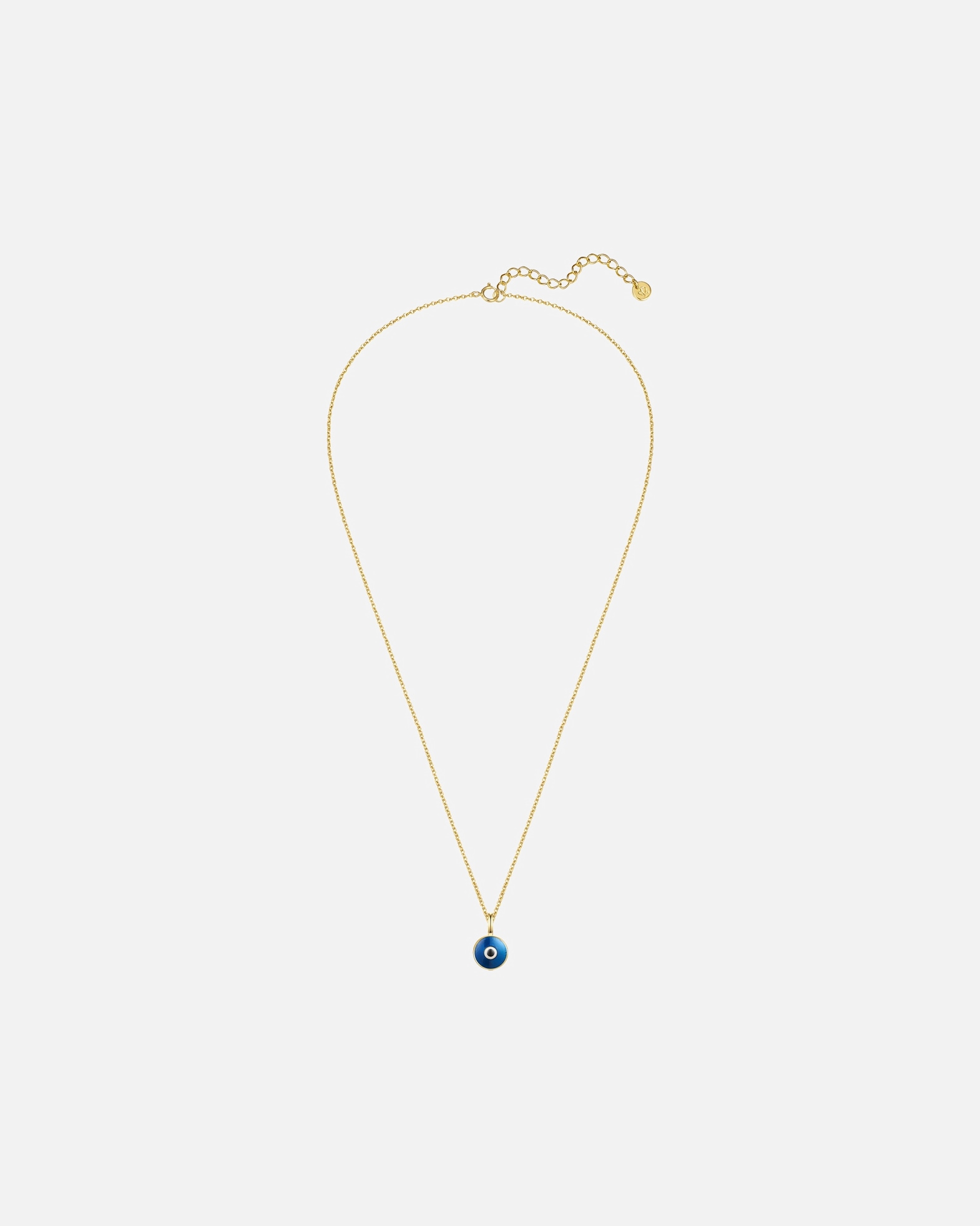 Naszyjnik dla Kobieta Glanzstücke München Naszyjnik Oko Nazara z Srebra Sterling w zlocie 40,0 cm Basiskette + 5,0 cm Verlängerung