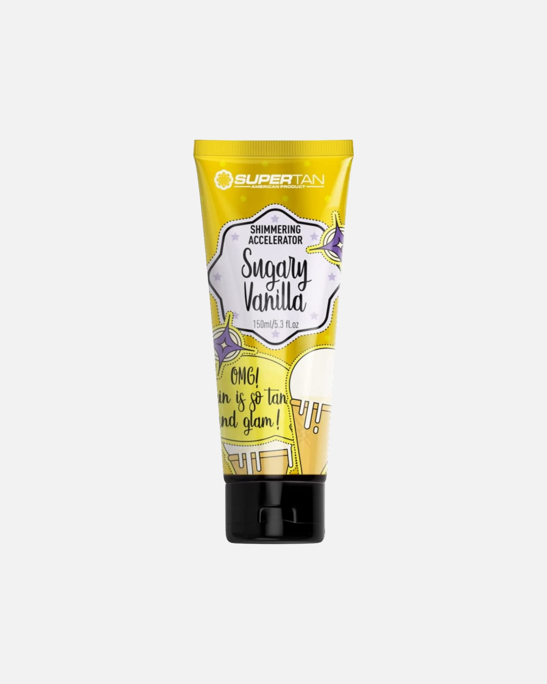 Balsam do opalania dla Unisex Supertan Default Brand Line Rozświetlający przyspieszacz opalania ze złotymi cząsteczkami 150 ml