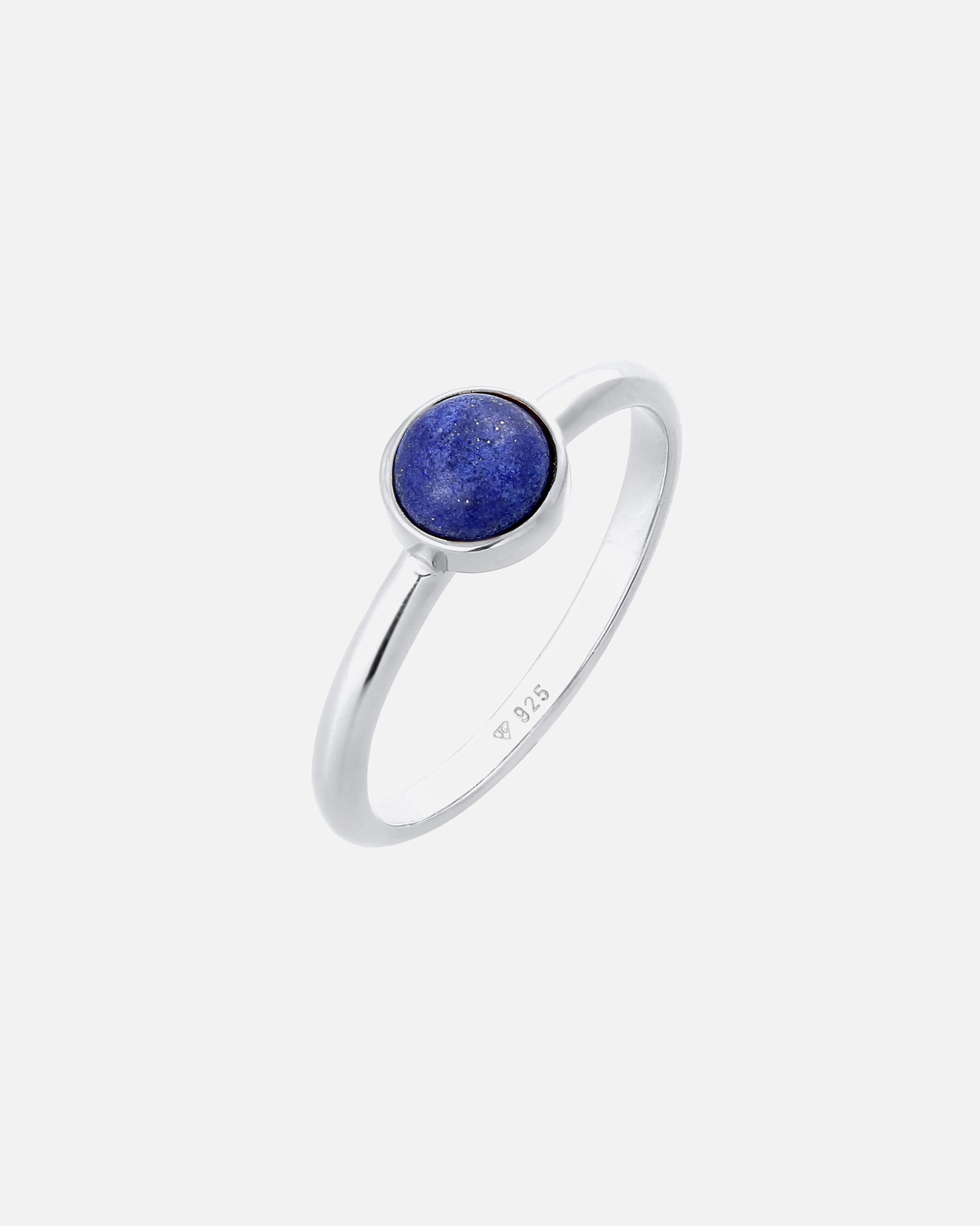 Pierścionek dla Kobieta Elli PREMIUM Damski soliter z kamieniem Lapis Lazuli (kamień szlachetny) w srebrze próby 925 Sterling Silver 56