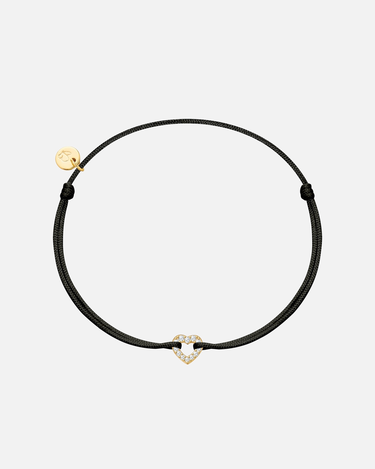 Bransoletka dla Kobieta Glanzstücke München Bransoletka Serce z Srebra Sterling w zlocie zóltym z cyrkonia 15,0 - 22,0 cm, flexibel einstellbar