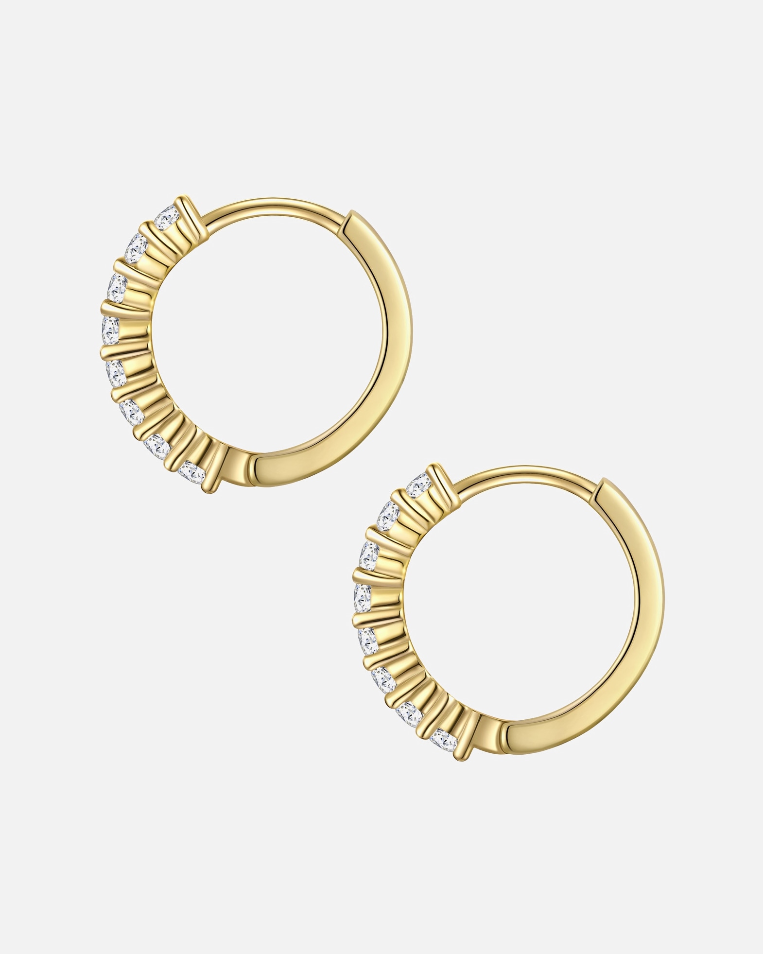 Obrączki dla Kobieta Rafaela Donata Kolczyki z Srebro wysokiej próby w Żółte złoto 15,4 mm