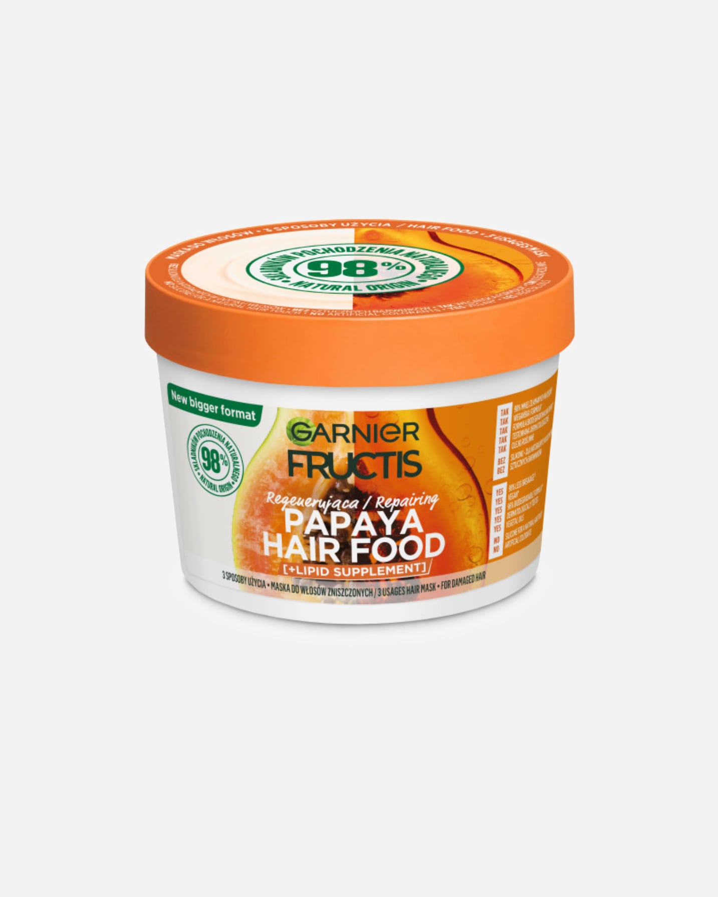 Maska do włosów dla Kobieta Garnier Fructis Papaya Hair Food 400 ml