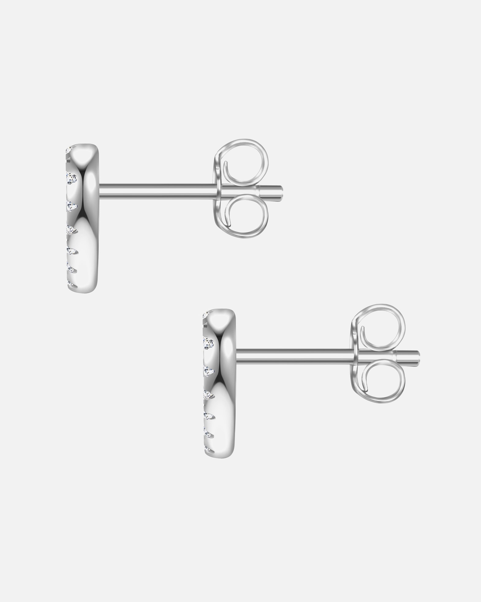 Kolczyki dla Kobieta Glanzstücke München Kolczyki Serce z Srebro wysokiej próby w Srebrny 6,7 mm