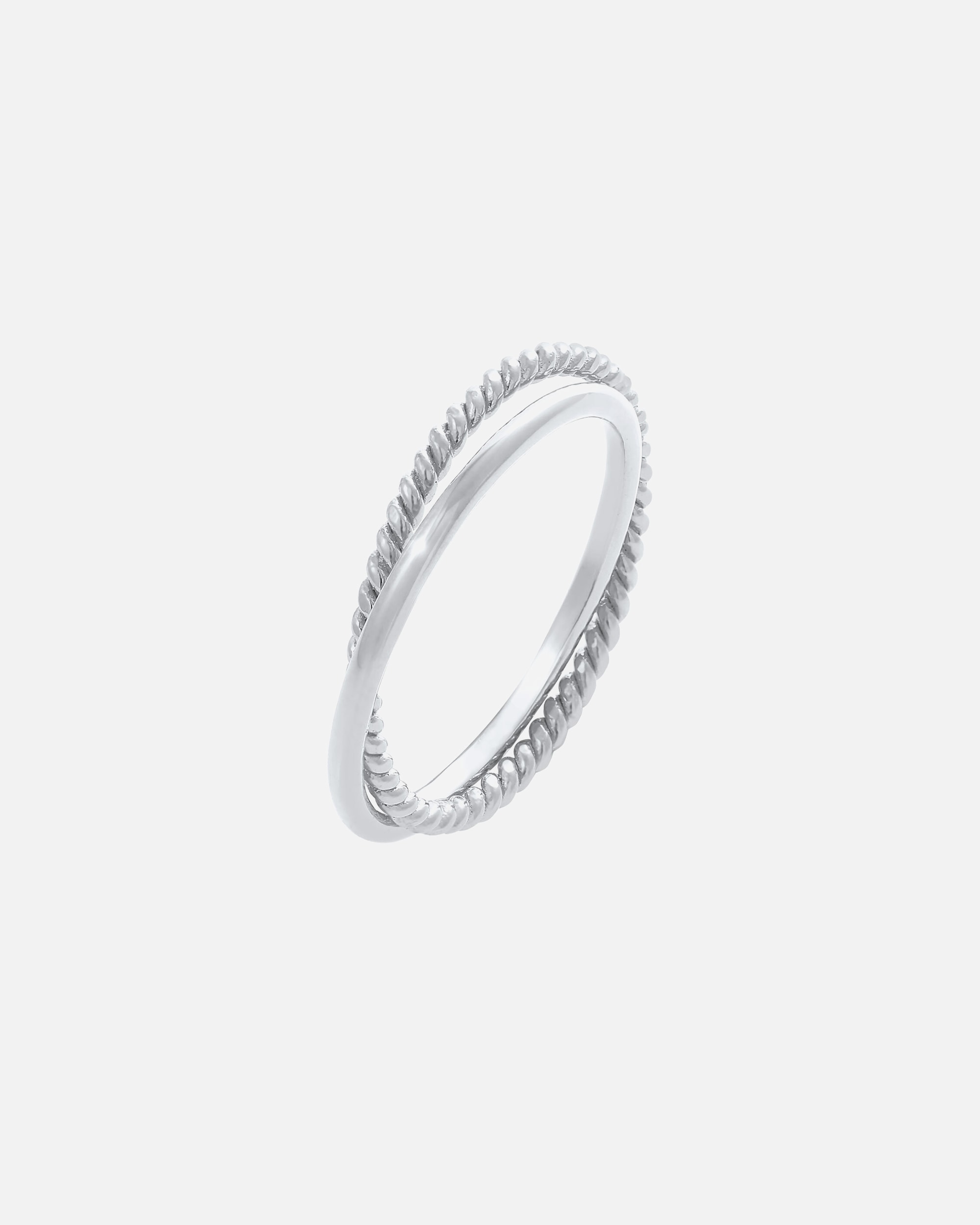 Pierścionek dla Kobieta Elli Klasyczny filigranowy zakręcony Twisted Trend w srebrze próby 925 Sterling Silver 50