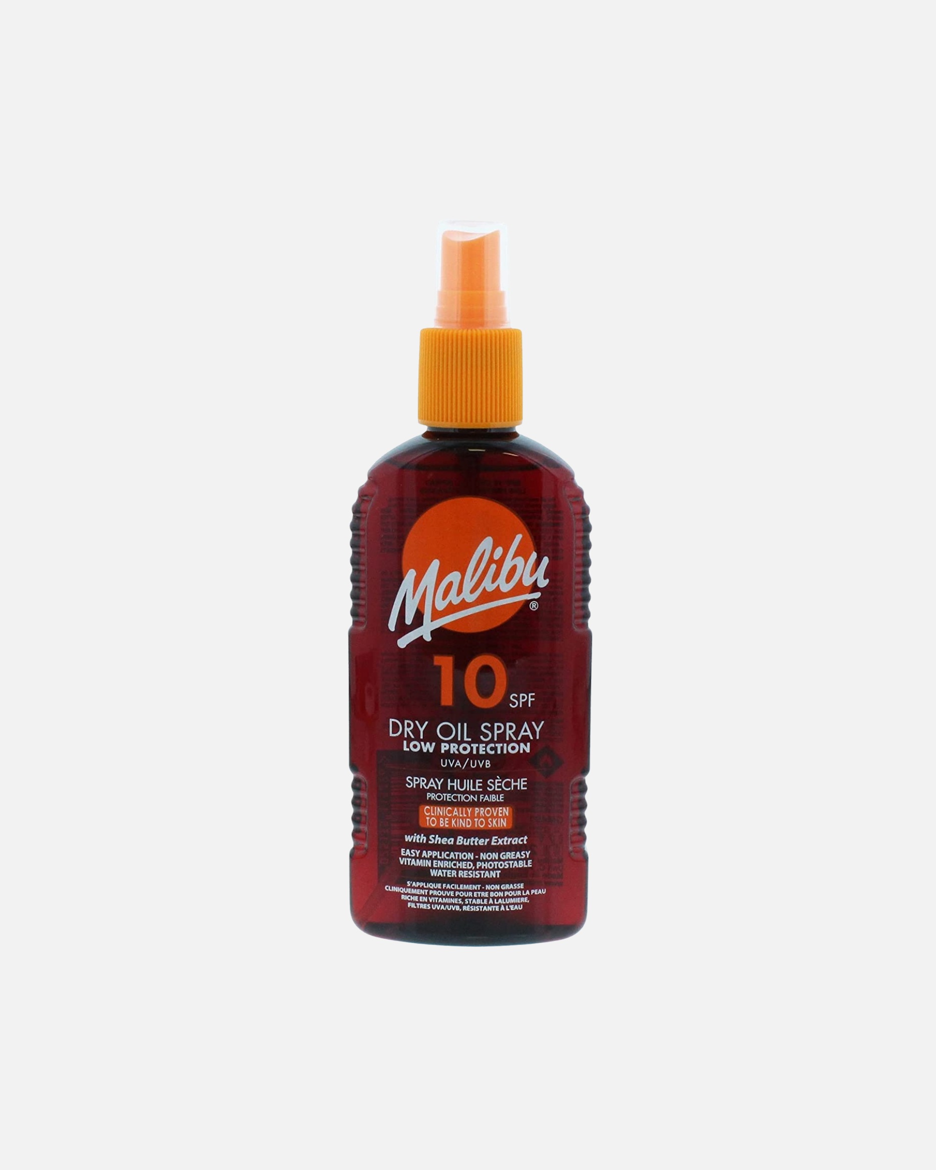 Spray do opalania dla Unisex Dry Oil Spray suchy olejek w sprayu do opalania wodoodporny SPF10 200 ml