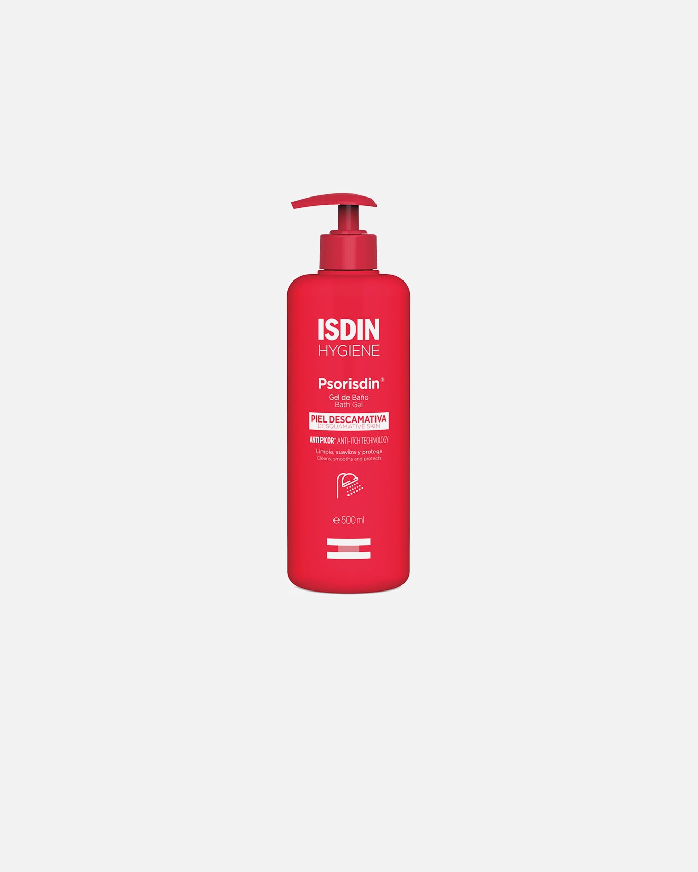 Żel pod prysznic dla Unisex ISDIN Żel pod prysznic PSORISDIN HYGIENE 500 ml