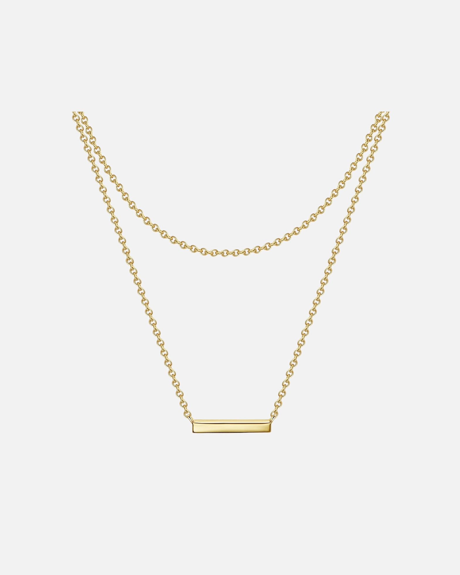 Naszyjnik dla Kobieta Łańcuszek z Srebro wysokiej próby w Żółte złoto 42,0/36,0 cm Basiskette + 5,0 cm Verläng