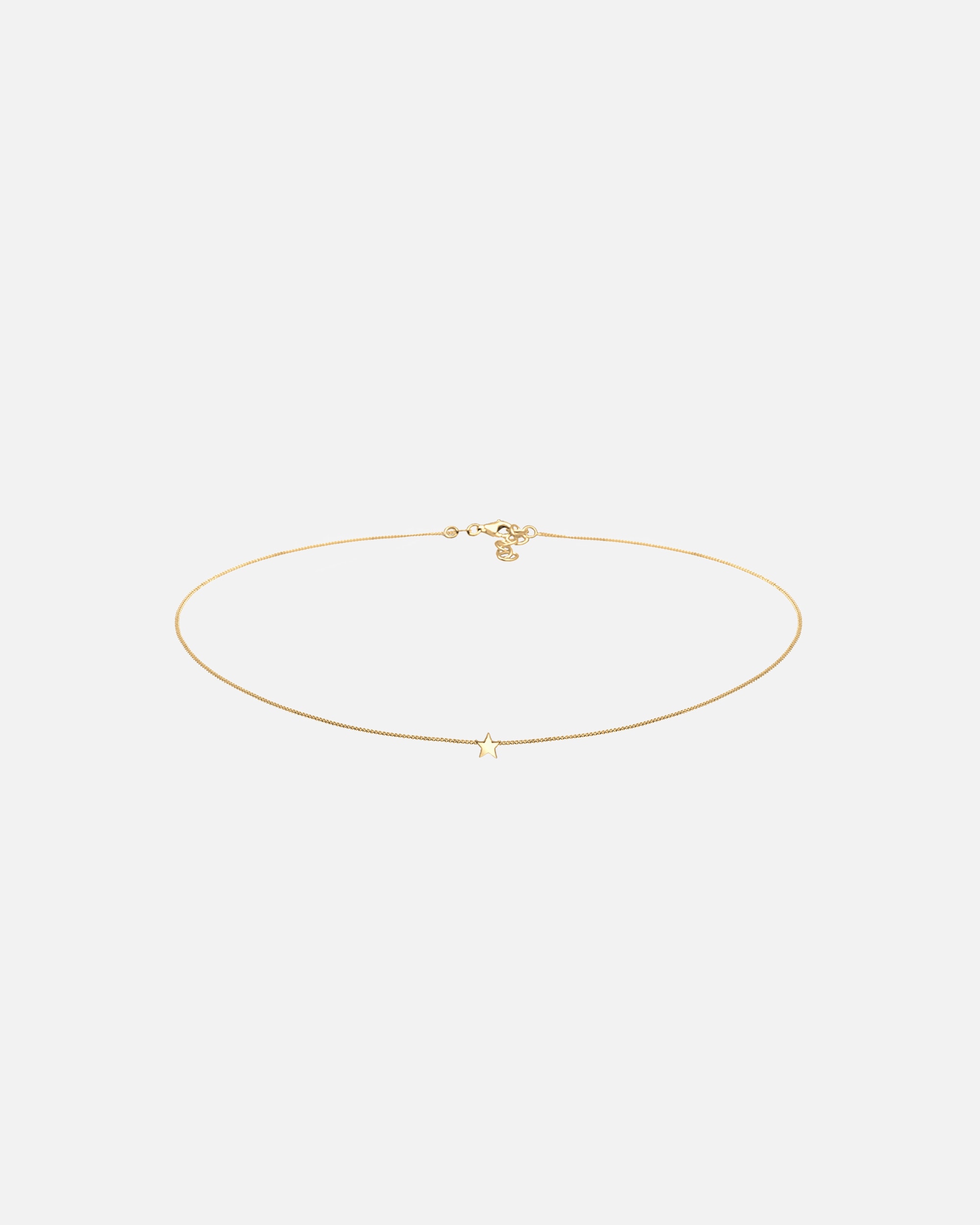 Naszyjnik dla Kobieta Elli Damski Choker Basic Star Astro ze srebra próby 925 Sterling Silver goldfarben