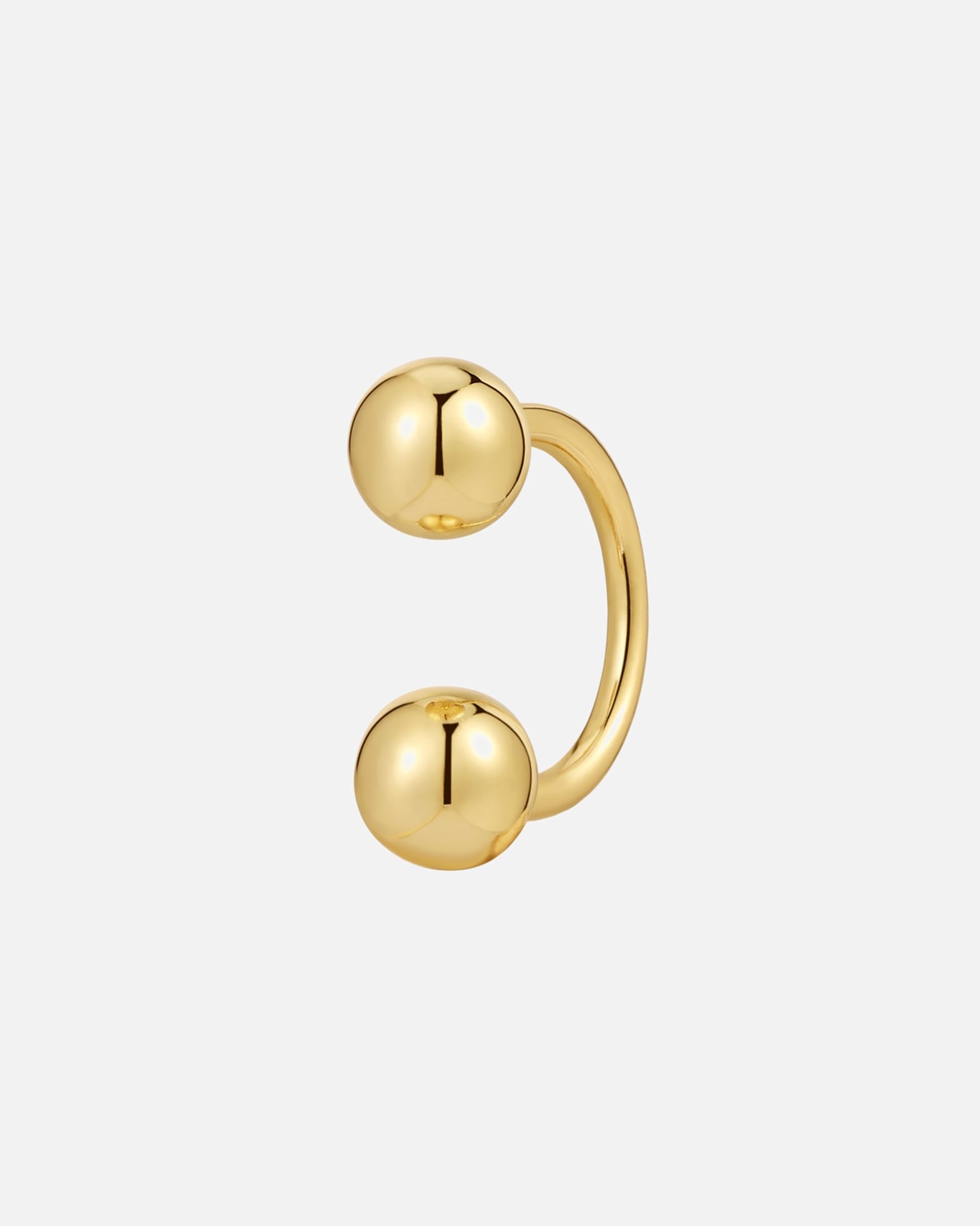 Kolczyki dla Kobieta Glanzstücke München Kolczyki Srebro wysokiej próby Żółte złoto 14,4 mm