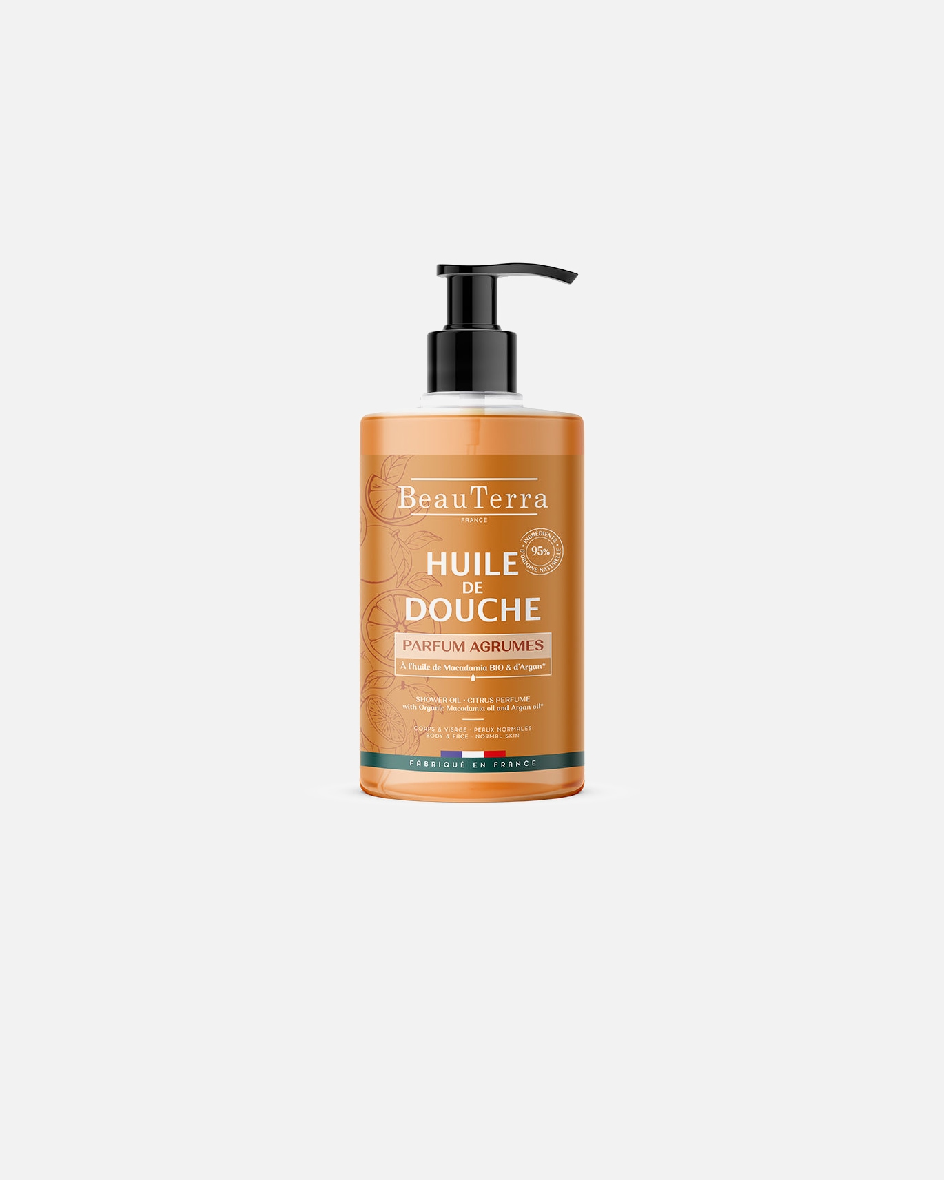 Olejek do mycia dla Unisex HUILE DE DOUCHE mandarynkowa pomarańcza 750 ml