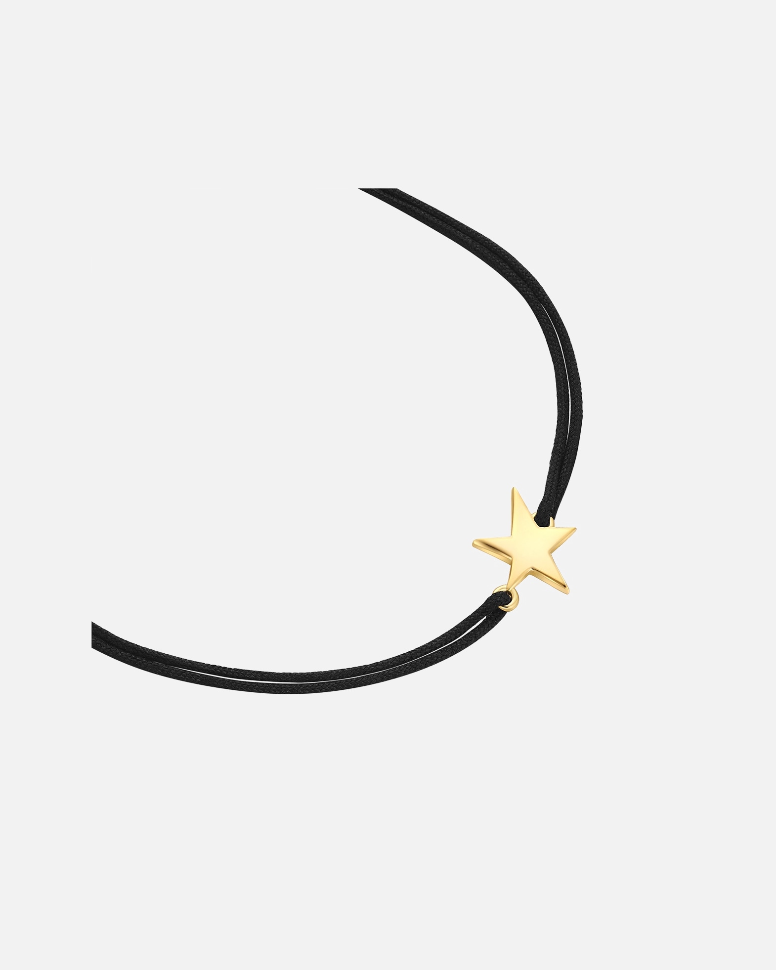 Bransoletka dla Kobieta Glanzstücke München Bransoletka Gwiazda z Srebro wysokiej próby w Żółte złoto 15,0 - 22,0 cm, flexibel einstellbar