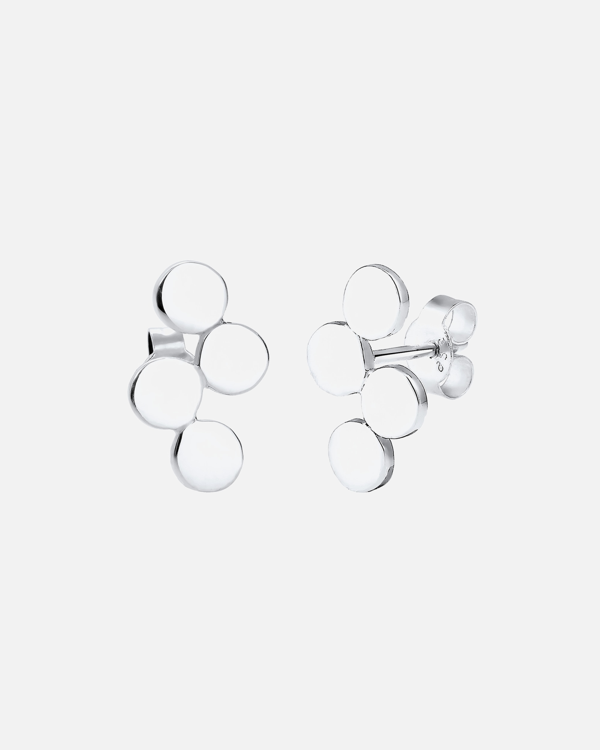 Kolczyki dla Kobieta Elli Damskie kolczyki sztyfty Circle Geo Minimal wykonane ze srebra próby 925 Sterling Silver silberfarben