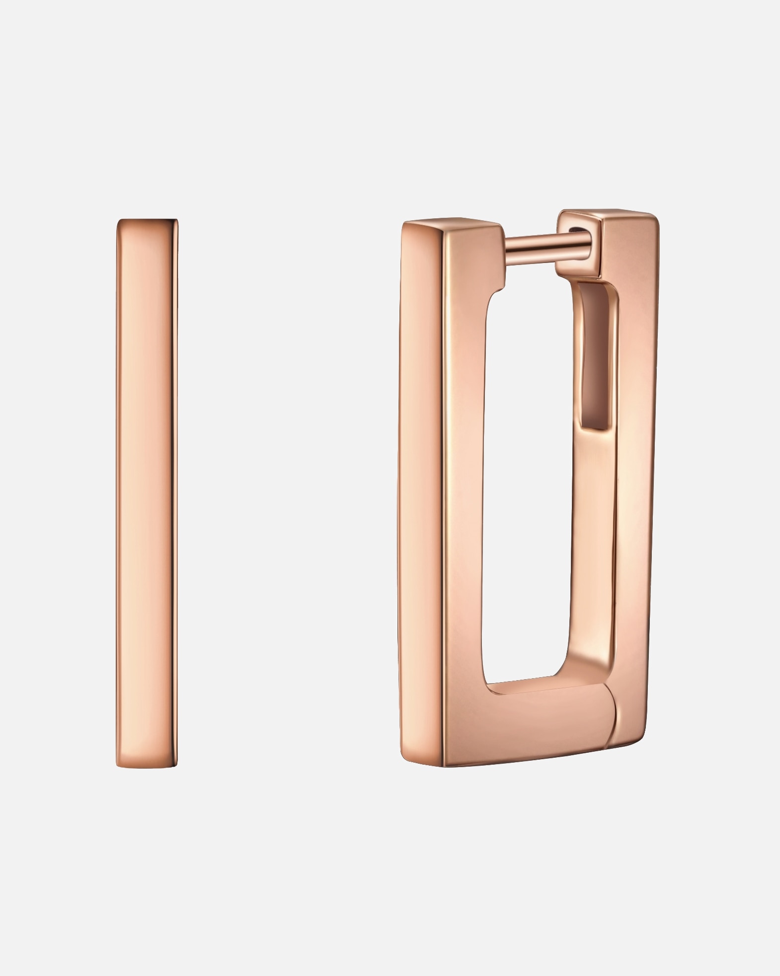 Obrączki dla Kobieta Kolczyki z Srebro wysokiej próby w Różowy złoty 19,7 mm