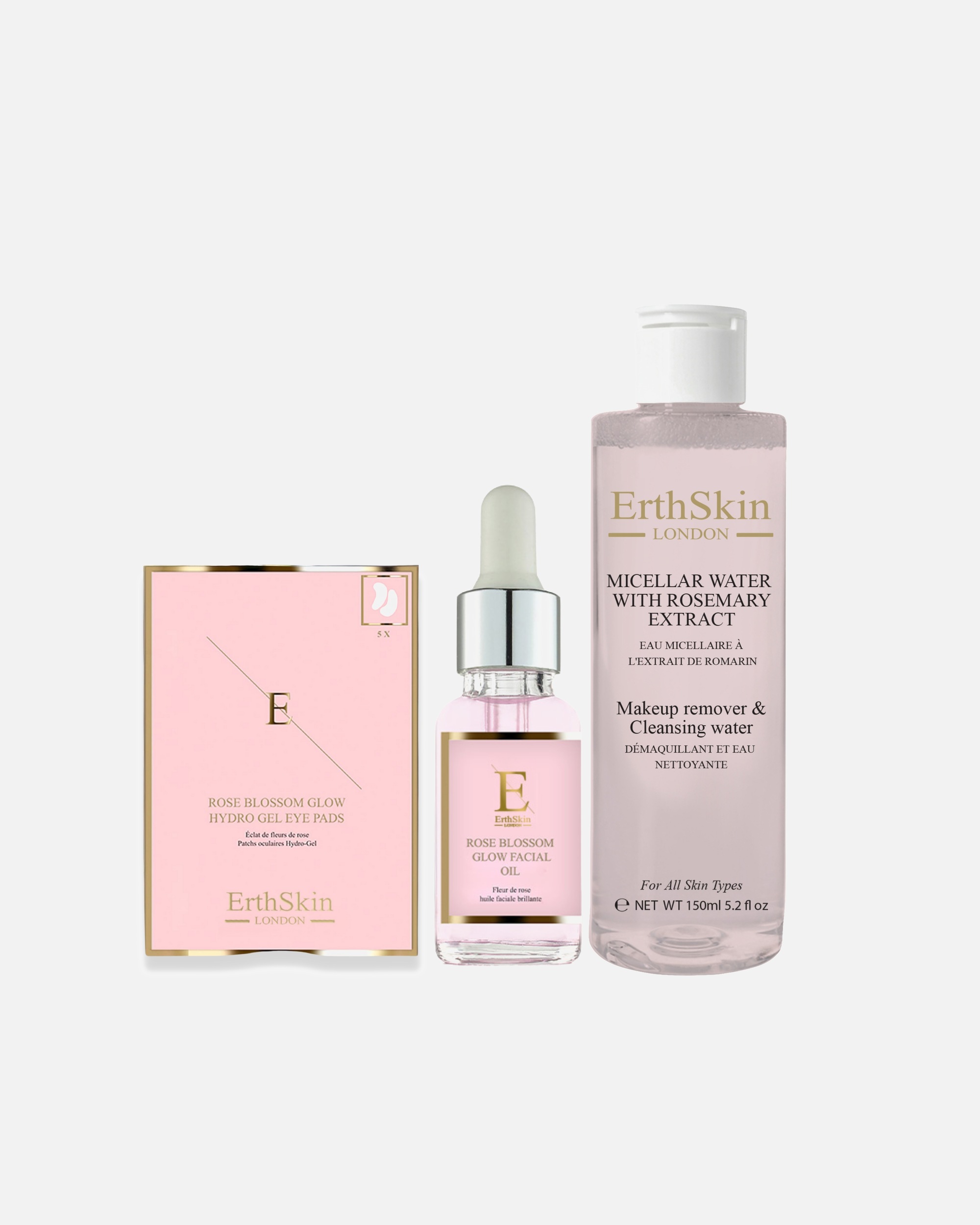 Zestaw do pielęgnacji twarzy dla Kobieta ErthSkin London Zestaw oczyszczający Rose Glow 1 sztukaka
