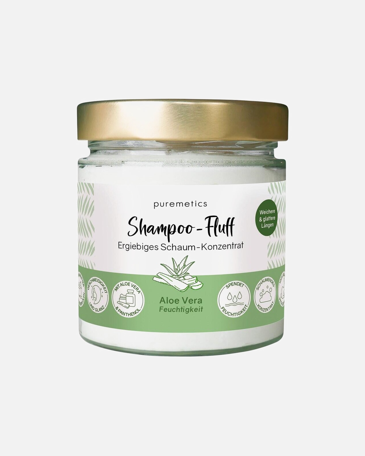Szampon do włosów dla Unisex puremetics Szampon nawilżający-Fluff 'Aloe Vera 150 g