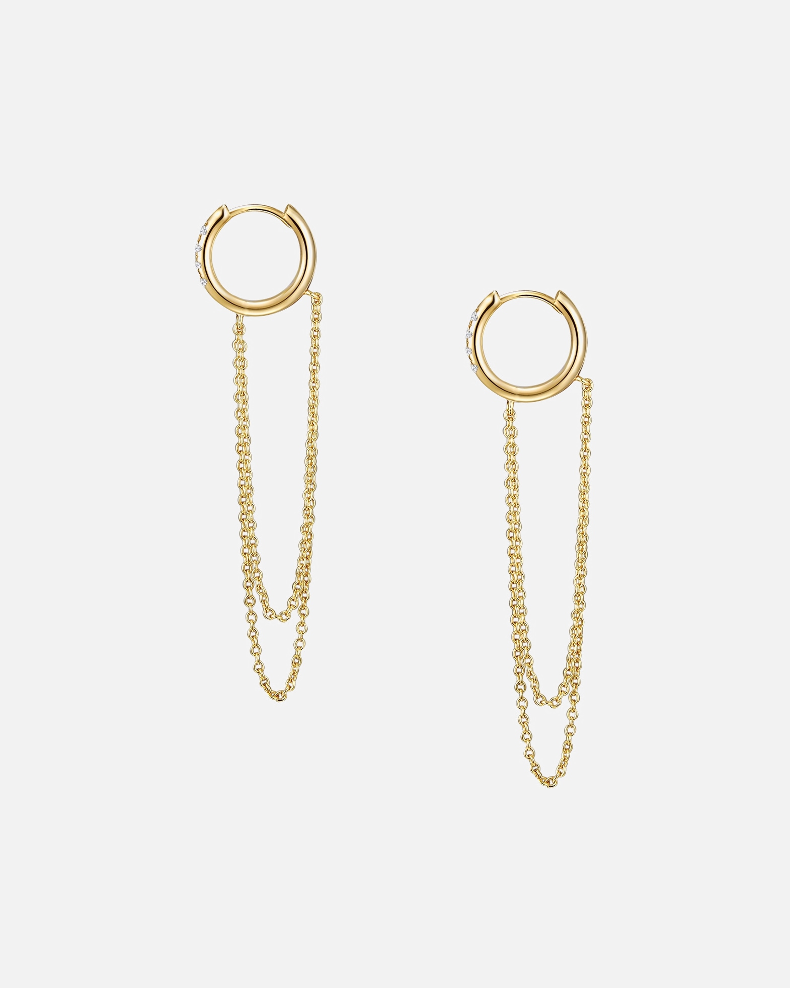 Obrączki dla Kobieta Glanzstücke München Srebrne kolczyki kreole srebro wysokiej próby Cyrkonia różowe złoto 62,0 mm