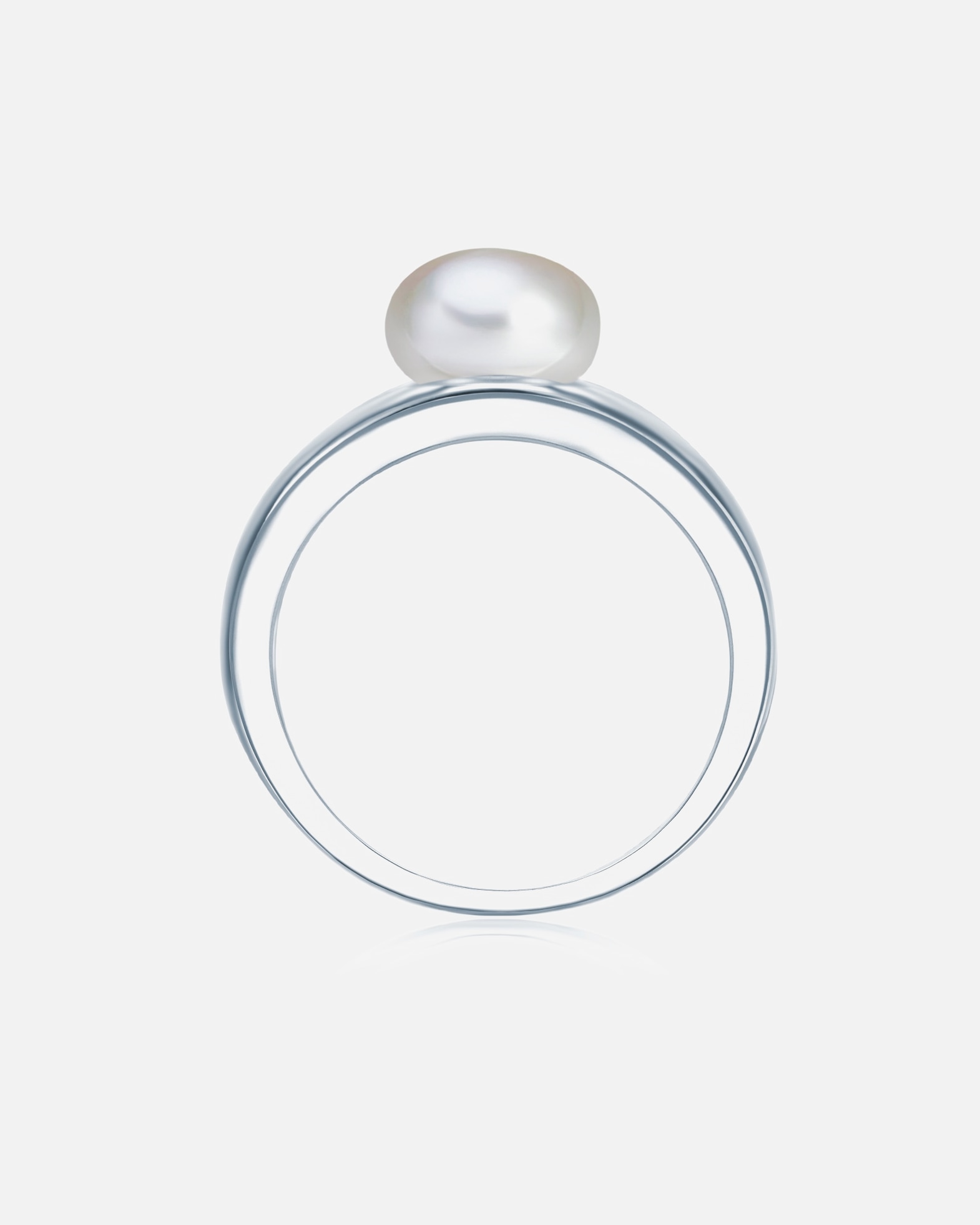 Pierścionek dla Kobieta Valero Pearls Pierścionek z perłą srebro wysokiej próby Perła hodowlana słodkowodna srebrny 54