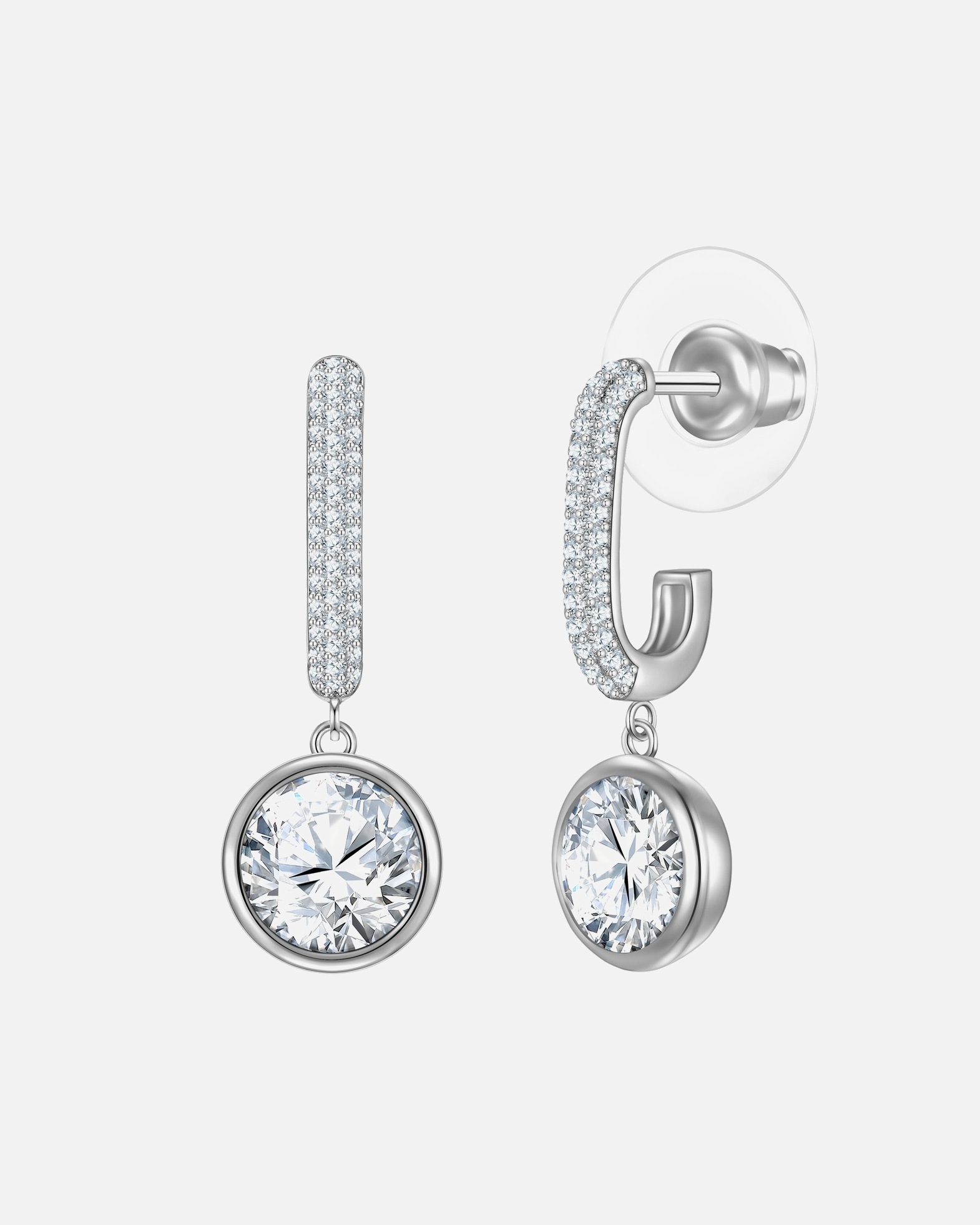 Obrączki dla Kobieta Kolczyki z Mosiadz w Srebrny 26,6 mm