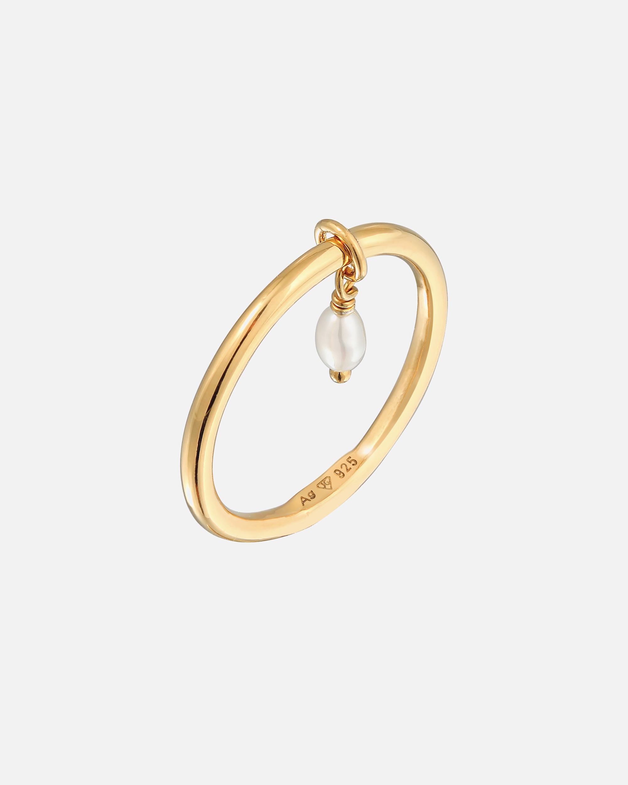 Pierścionek dla Kobieta Elli Damski do łączenia Basic z perłą hodowlana słodkowodną w srebrze próby 925 Sterling Silver 54