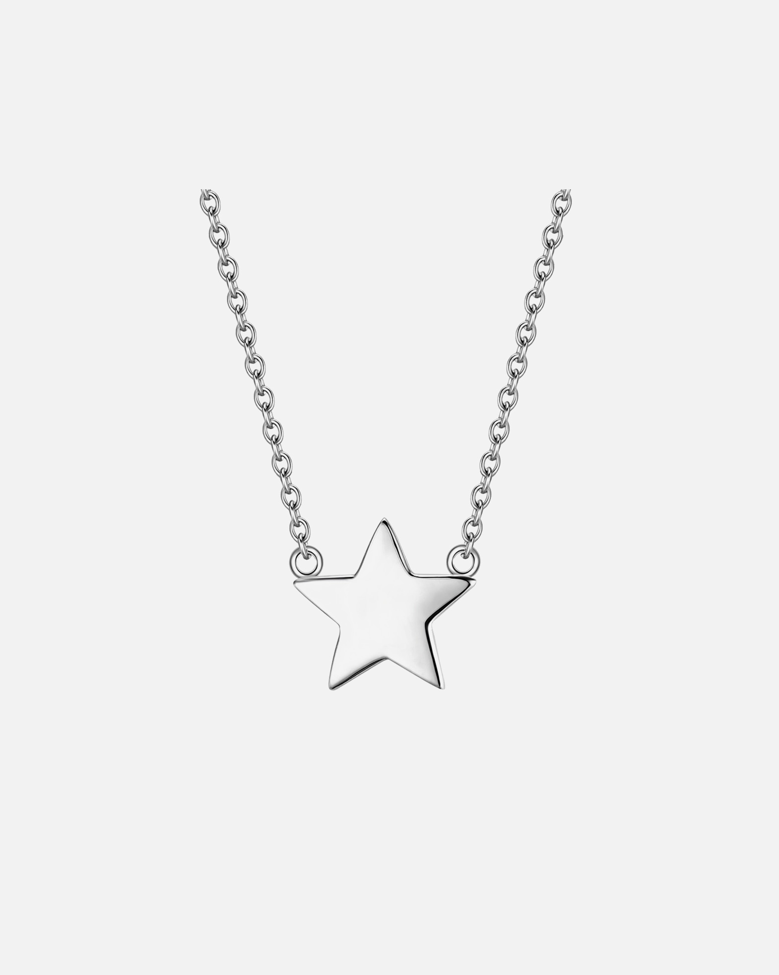 Naszyjnik dla Kobieta Glanzstücke München Naszyjnik srebrny Gwiazda srebro wysokiej próby srebrny 40,0 cm Basiskette + 5,0 cm Verlängerung