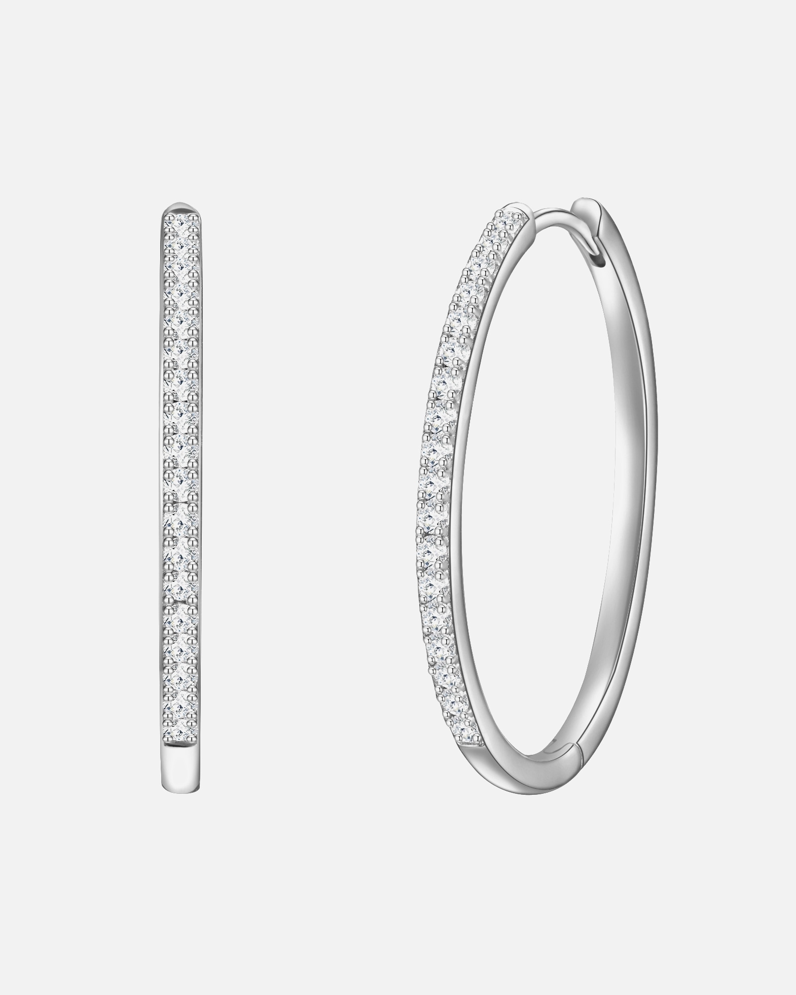 Obrączki dla Kobieta Glanzstücke München Kolczyki z Srebro wysokiej próby w Srebrny 33,5 mm