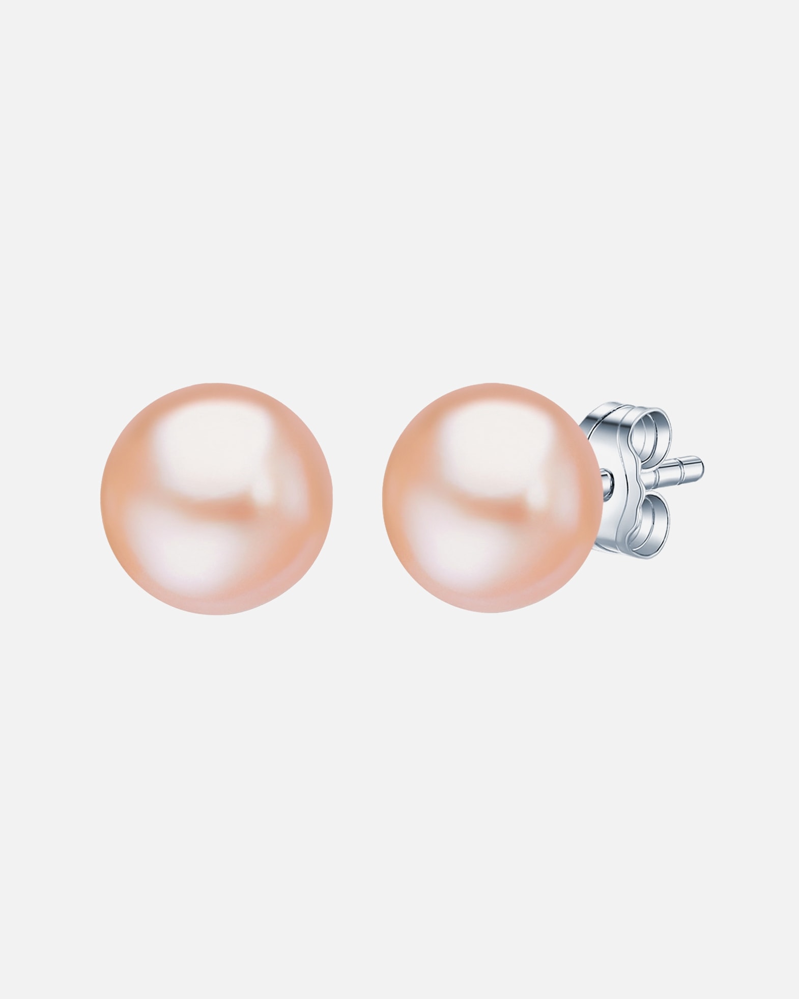 Kolczyki dla Kobieta Kolczyki sztyfty z perłą srebro wysokiej próby Perła hodowlana słodkowodna srebrny 7,5 mm