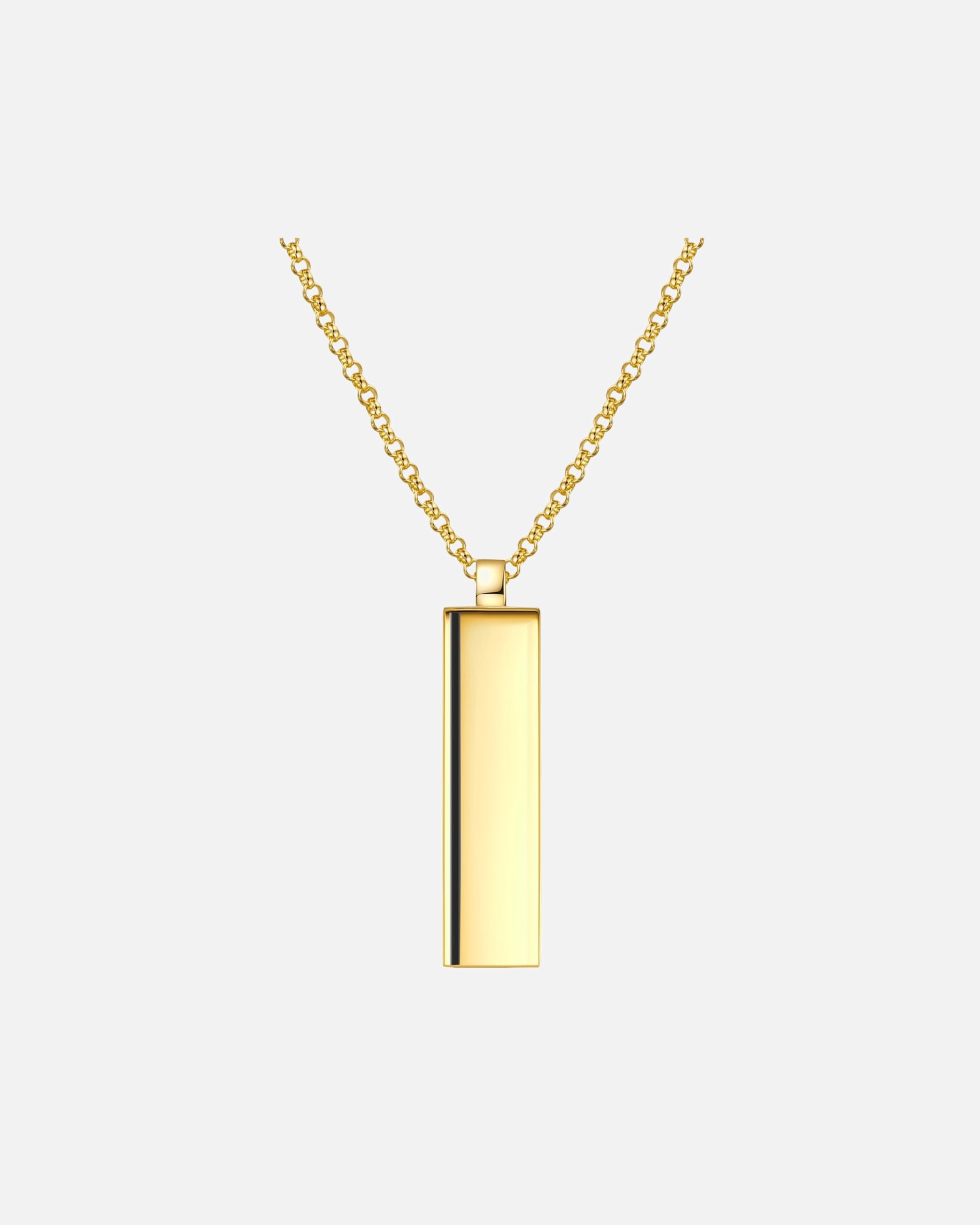 Naszyjnik dla Mężczyzna Männerglanz Łańcuszek z Srebro wysokiej próby w Żółte złoto 59,0 cm