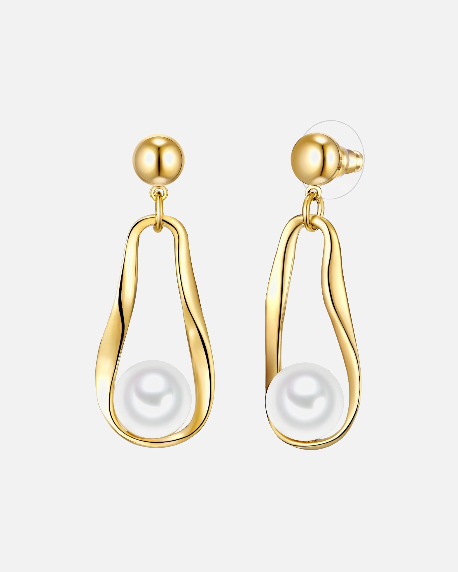 Kolczyki dla Kobieta Stop metali Sztuczna perła 48,1 mm