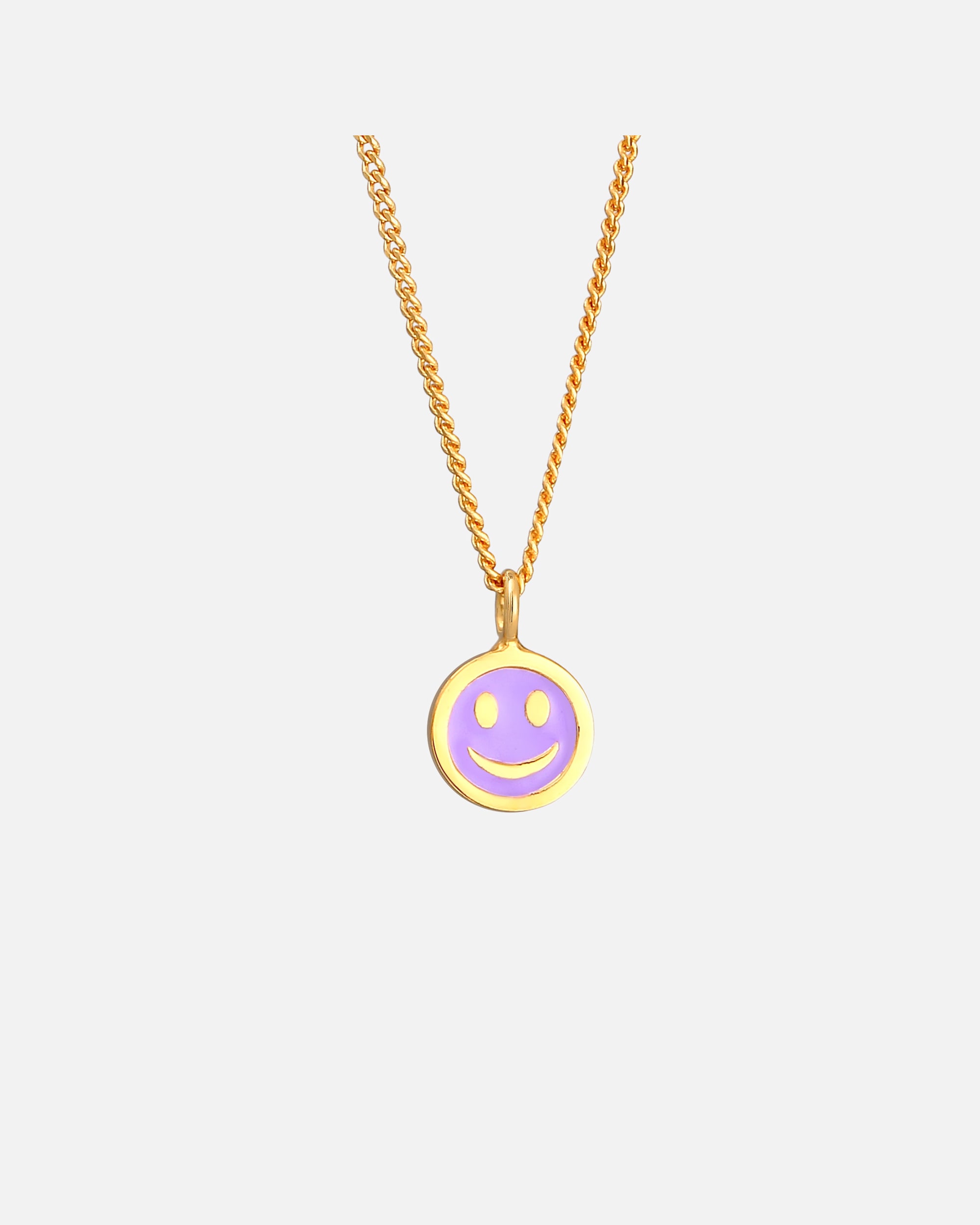 Naszyjnik dla Kobieta Elli Dziecięcy wisiorek z smiling face z emalią w kolorze pomarańczowym ze srebra próby 925 Sterling Silver 36