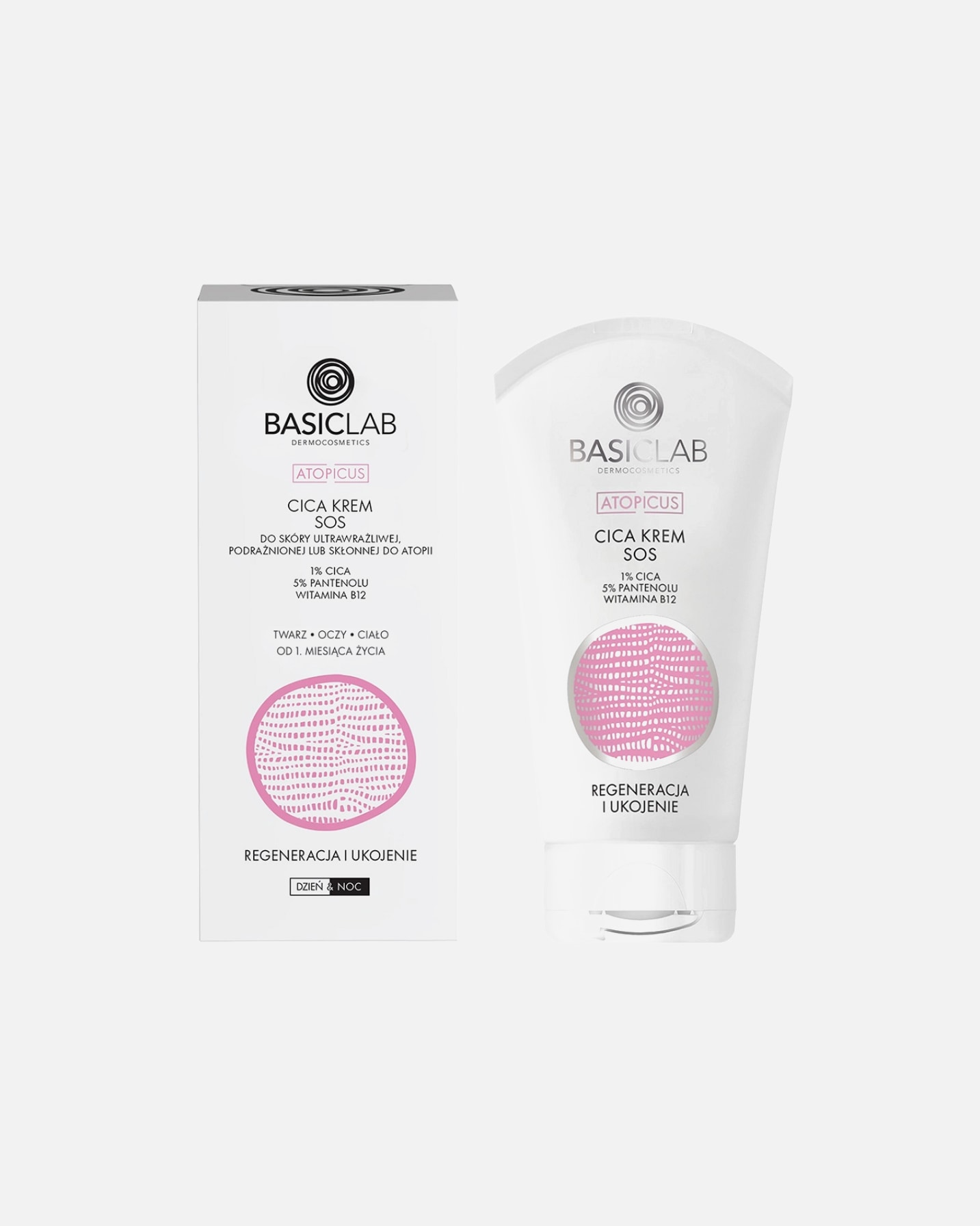 Krem do ciała dla Unisex BasicLab Atopicus 75 ml