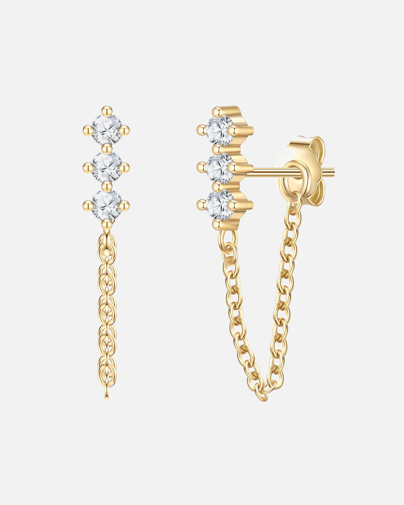 Kolczyki dla Kobieta Glanzstücke München Kolczyki Srebro wysokiej próby Żółte złoto 18,5 mm