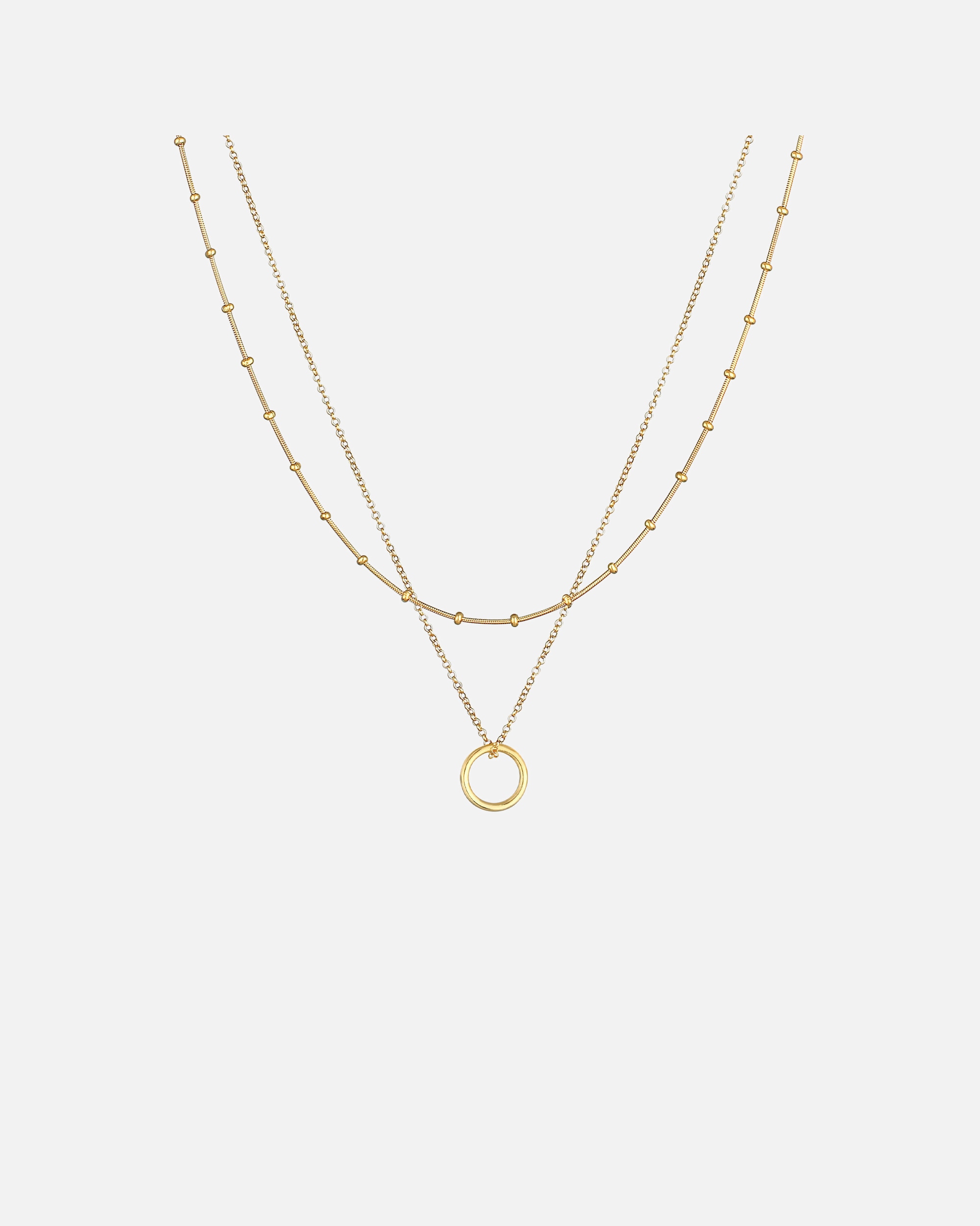 Naszyjnik dla Kobieta Elli Damski łańcuszek kulkowy ponadczasowy w srebrze próby 925 Sterling Silver goldfarben