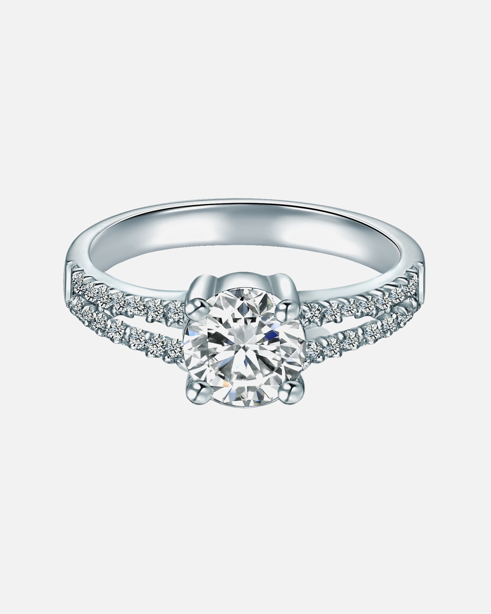 Pierścionek dla Kobieta Trilani Pierścionek z Srebro wysokiej próby w Srebrny 60