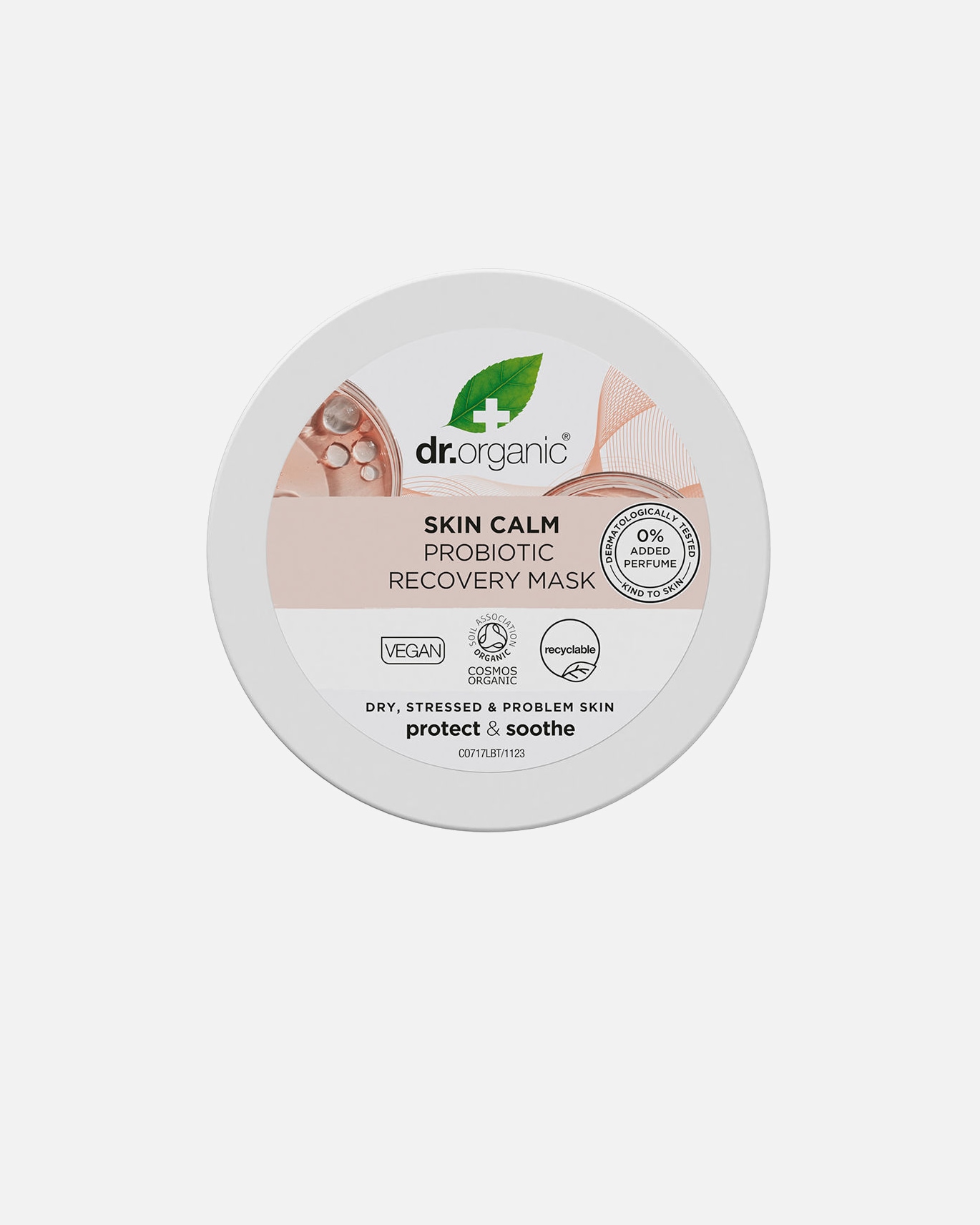 Maska nawilżająca dla Unisex Dr. Organic SKIN CALM probiotyczna maska regeneracyjna 100 ml