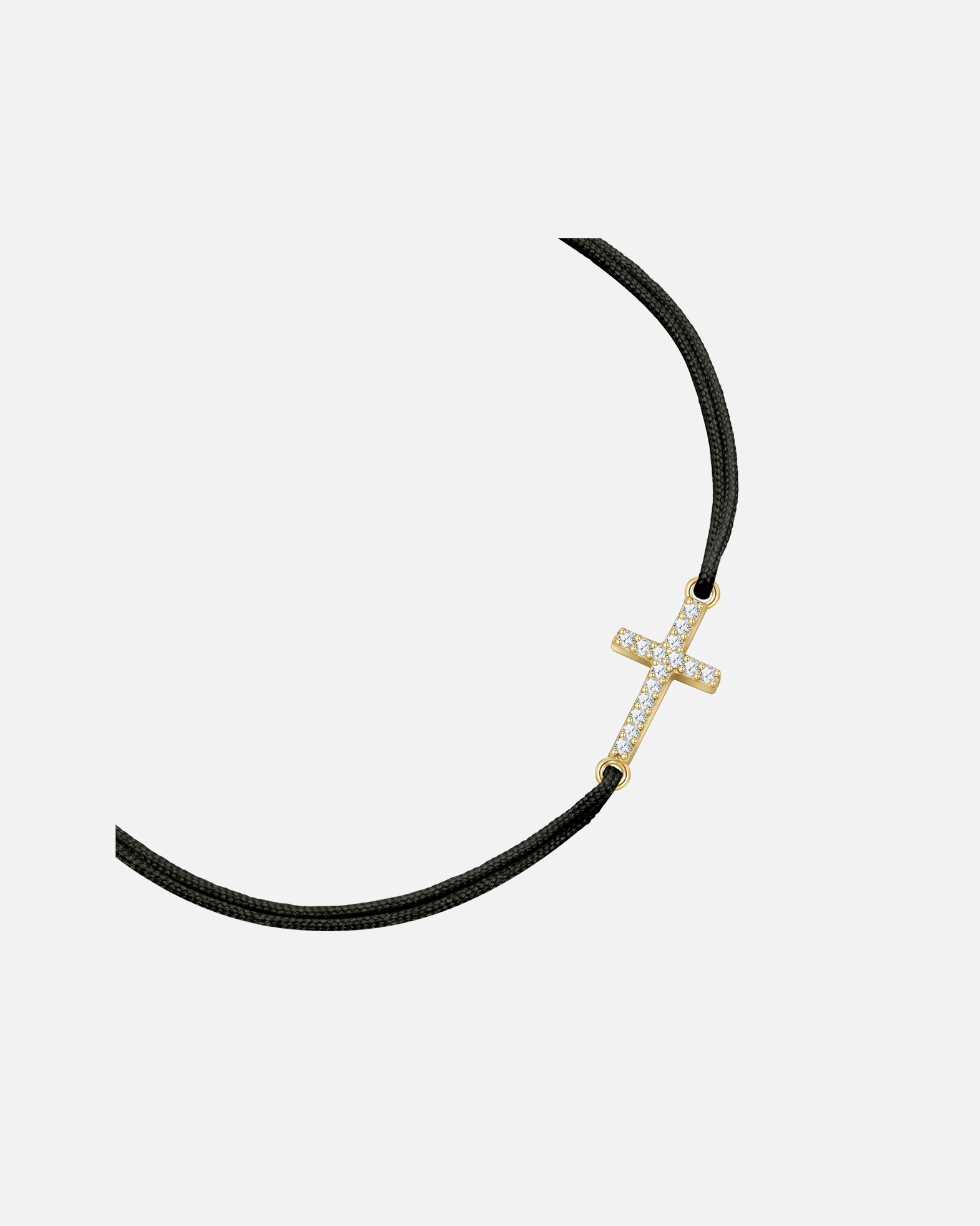 Bransoletka dla Kobieta Glanzstücke München Bransoletka Krzyżyk Tkanina Żółte złoto 15,0 - 22,0 cm, flexibel einstellbar