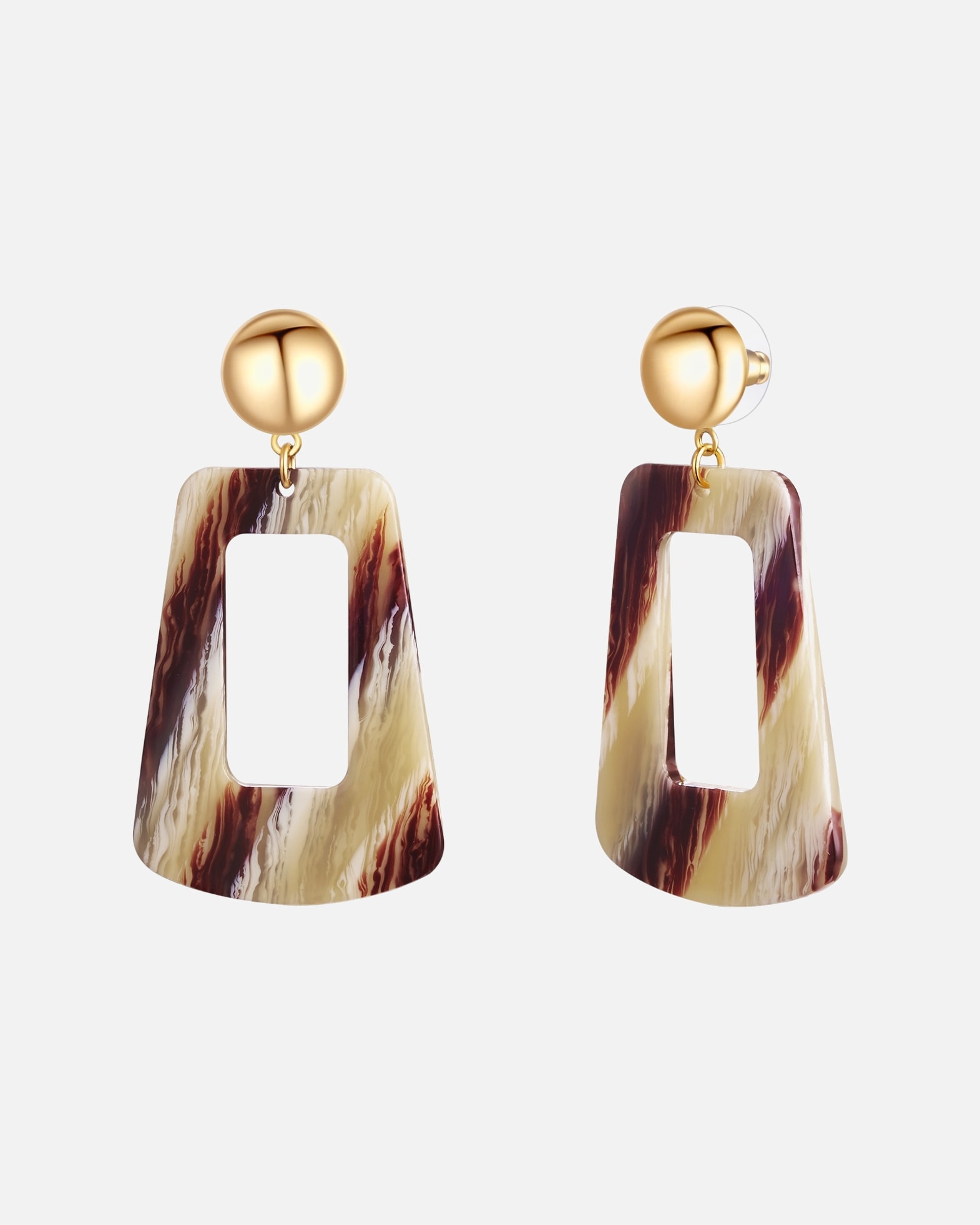 Kolczyki dla Kobieta Stop metali Akryl 63,5 mm