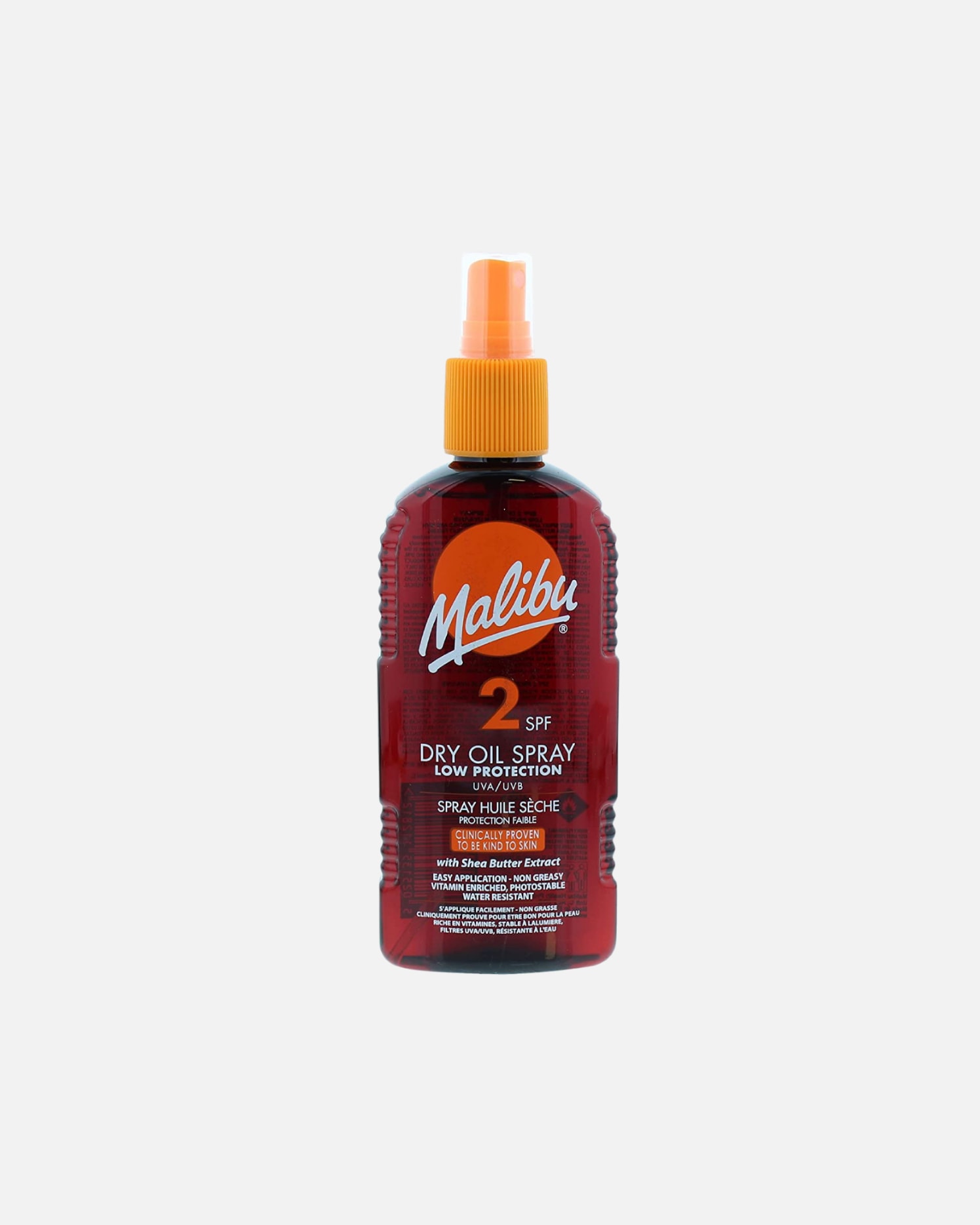 Spray do opalania dla Unisex Dry Oil Spray SPF 2 suchy olejek subtelna opalenizna pielęgnacja skóry 200 ml