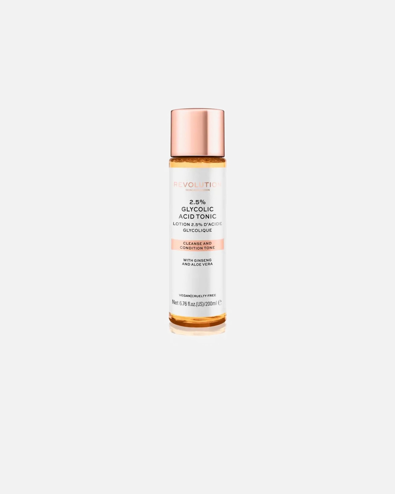 Tonik do twarzy dla Unisex Revolution Skincare 2.5% Glycolic Acid Toner 200 ml